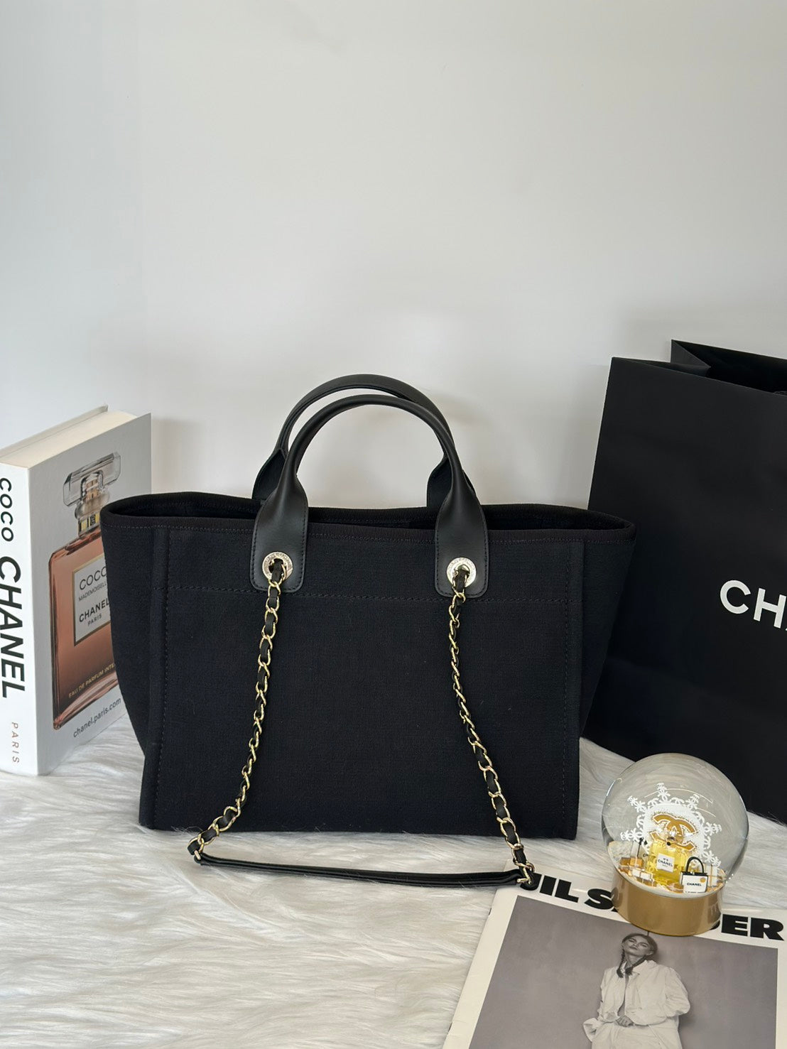 CHANEL Tote沙灘包小號 - 黑