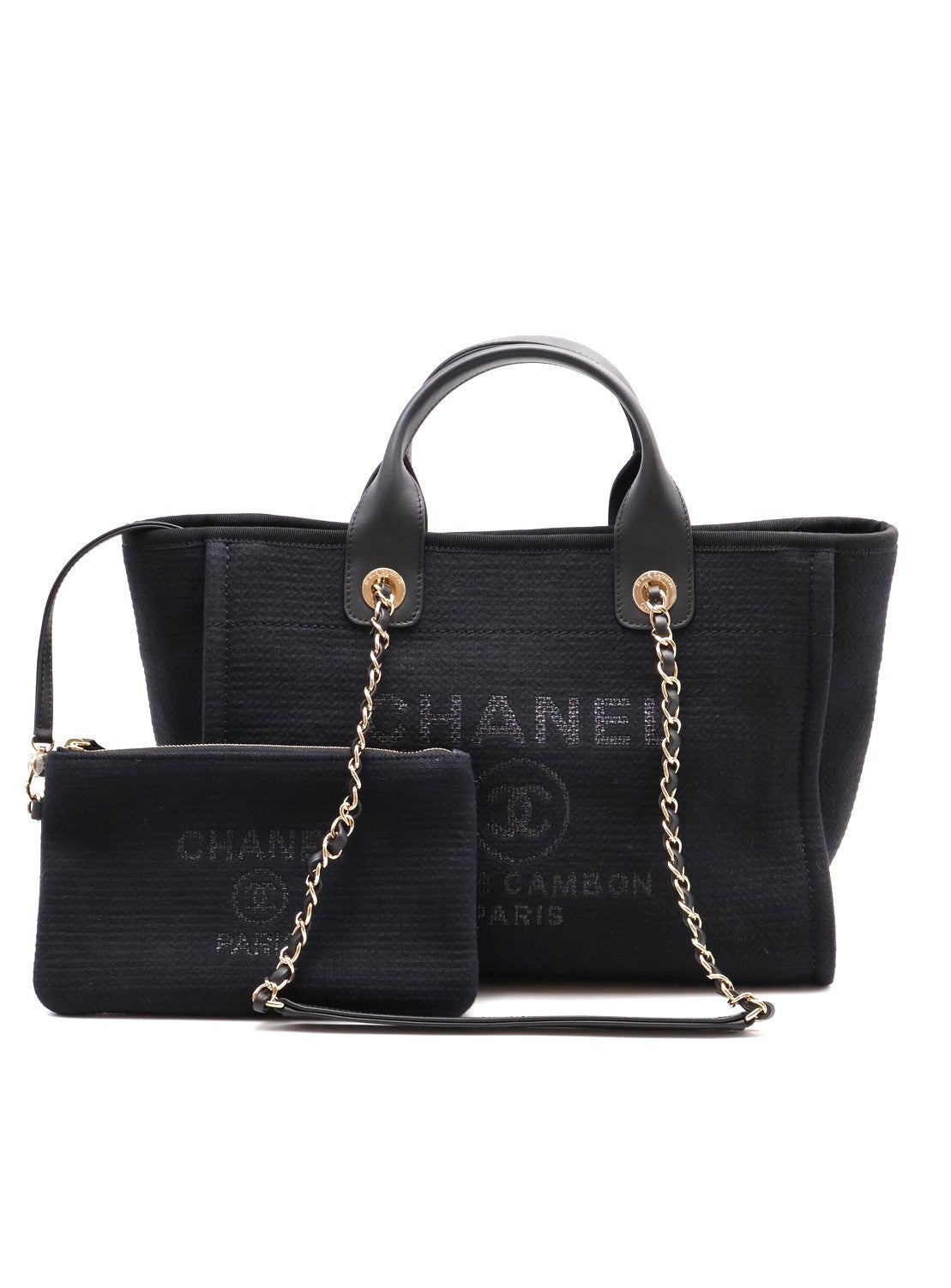 CHANEL Tote沙灘包小號 - 黑