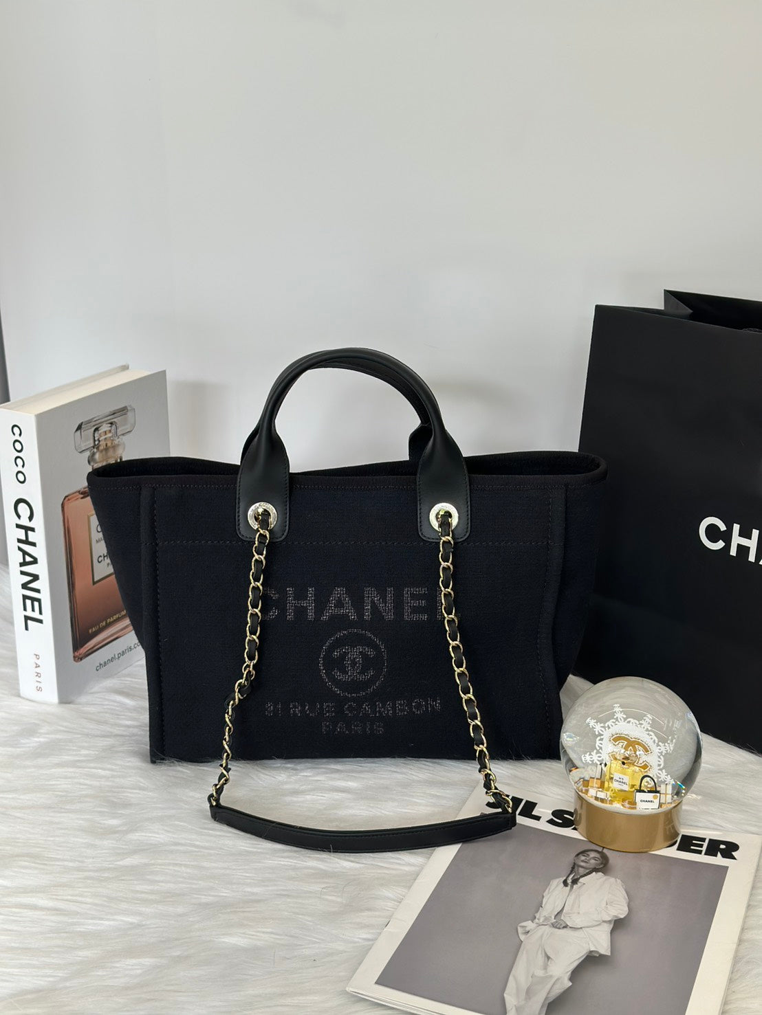 CHANEL Tote沙灘包小號 - 黑