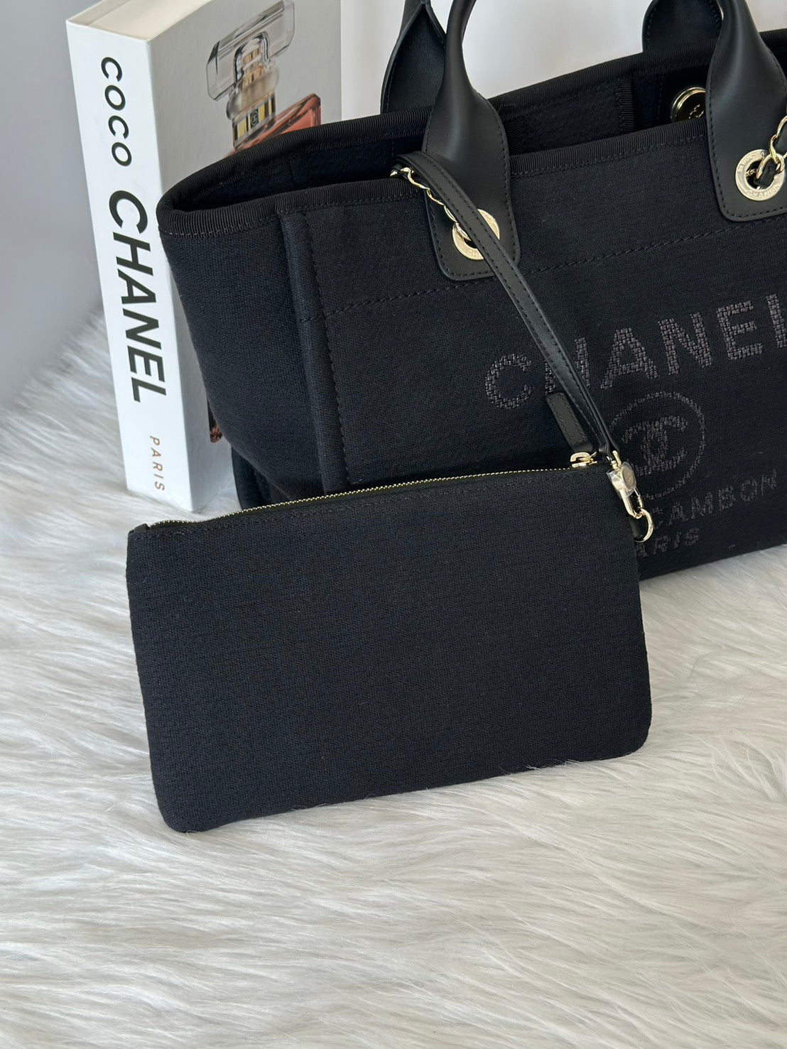 CHANEL Tote沙灘包小號 - 黑