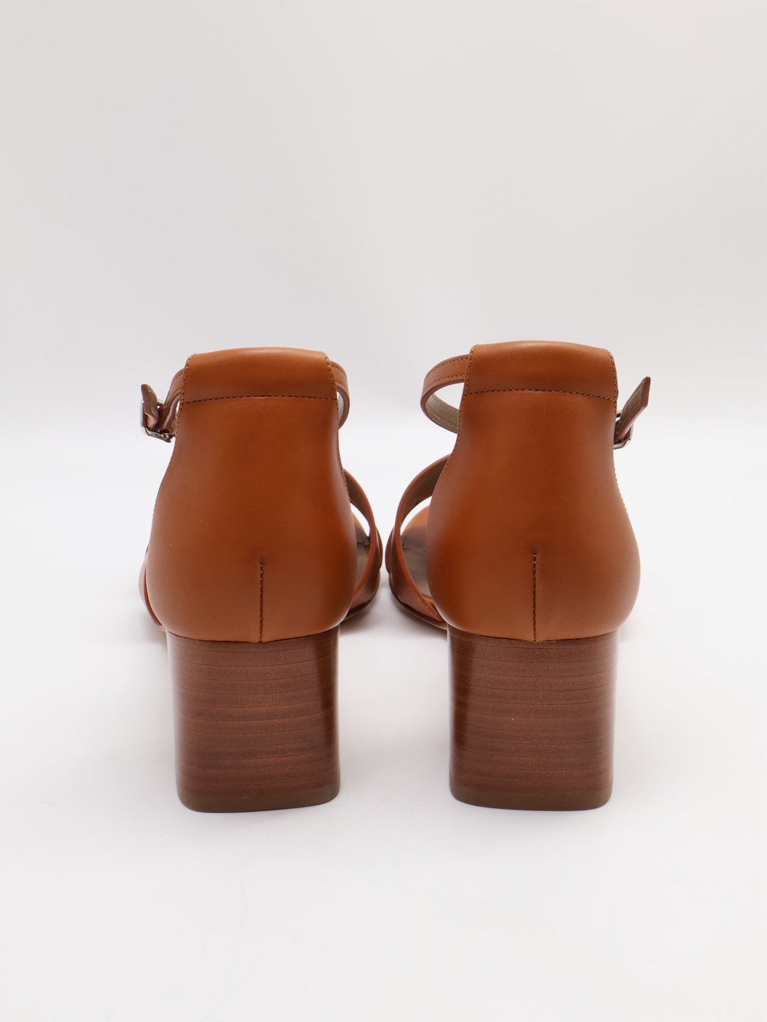 HERMES Encens 50粗跟涼鞋 - 金棕 39.5