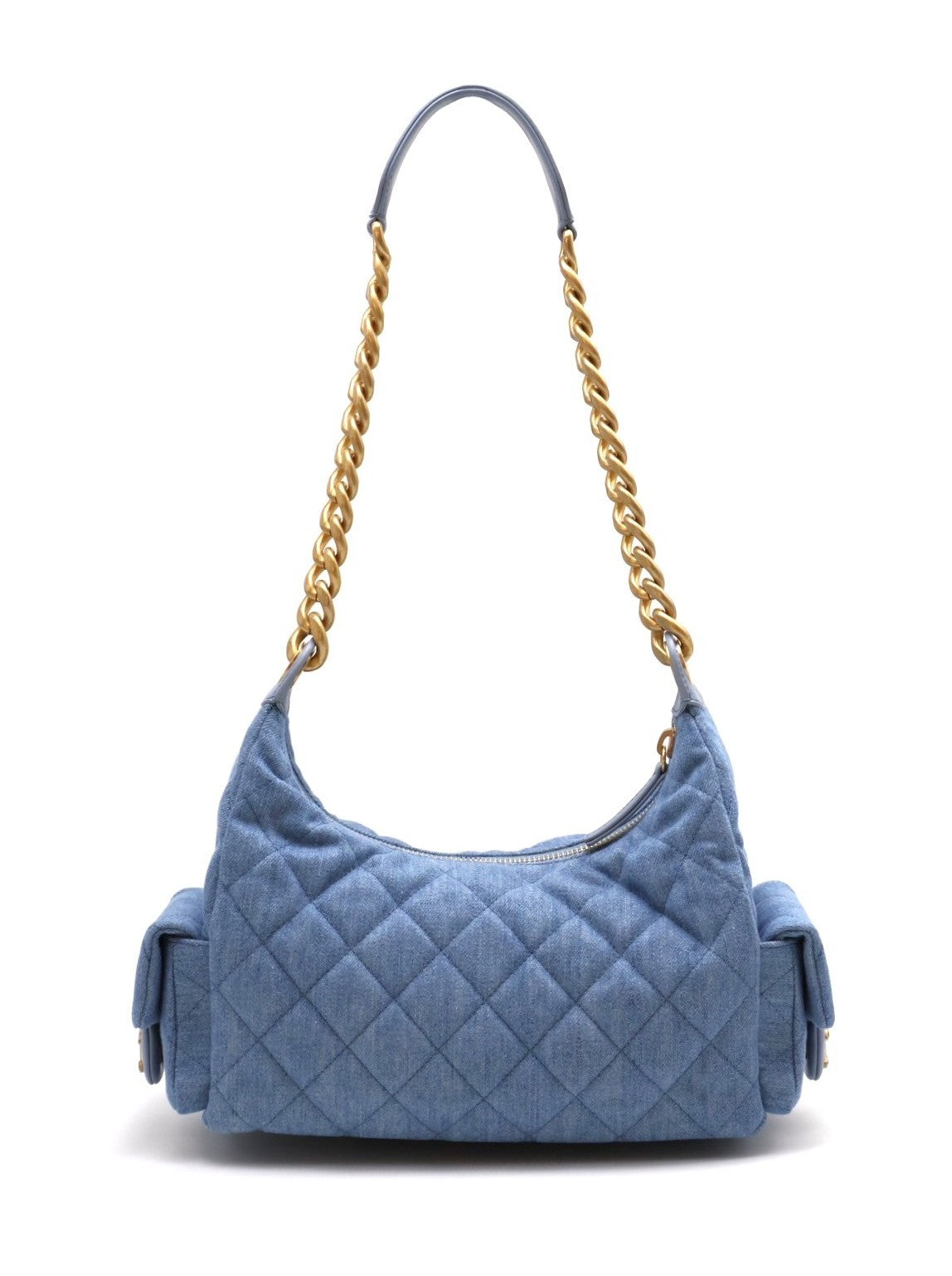 CHANEL 25C Hobo嬉皮包 - 小號淺牛仔金