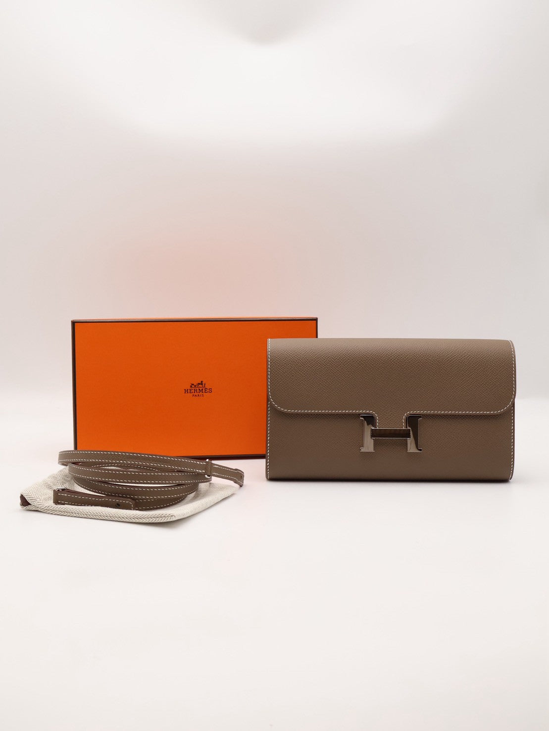 HERMES Constance To Go - Etoupe 18 大象灰銀 G