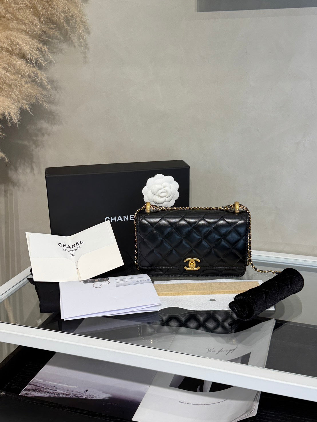 CHANEL 雙金球調節WOC - 黑金
