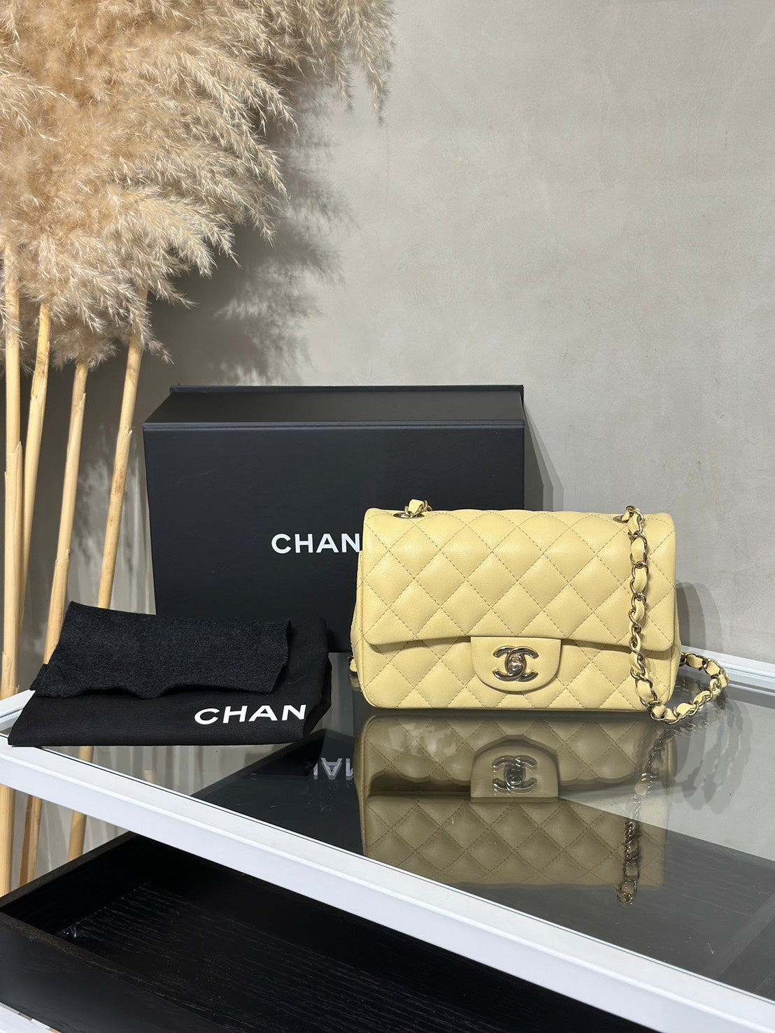 CHANEL 經典口蓋包Mini CF20 - 小雞黃金