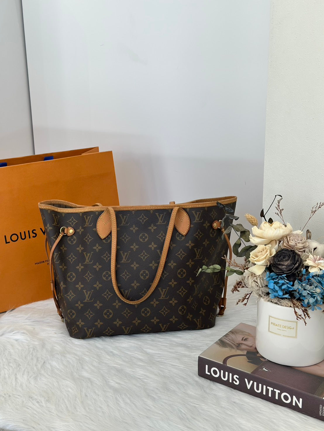 LOUIS VUITTON 經典Neverfull托特包 - MM