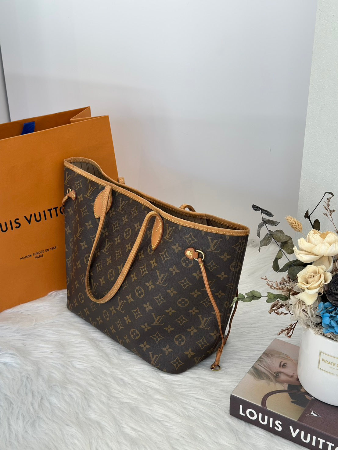 LOUIS VUITTON 經典Neverfull托特包 - MM
