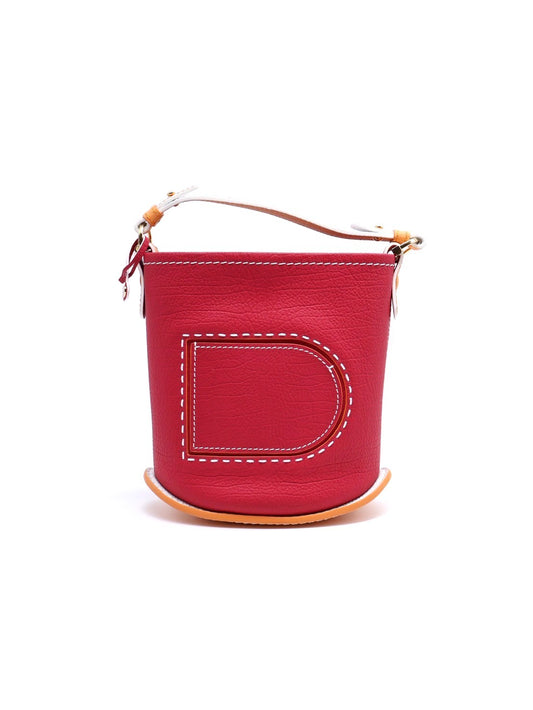 Delvaux Pin mini小水桶 - 梅紅
