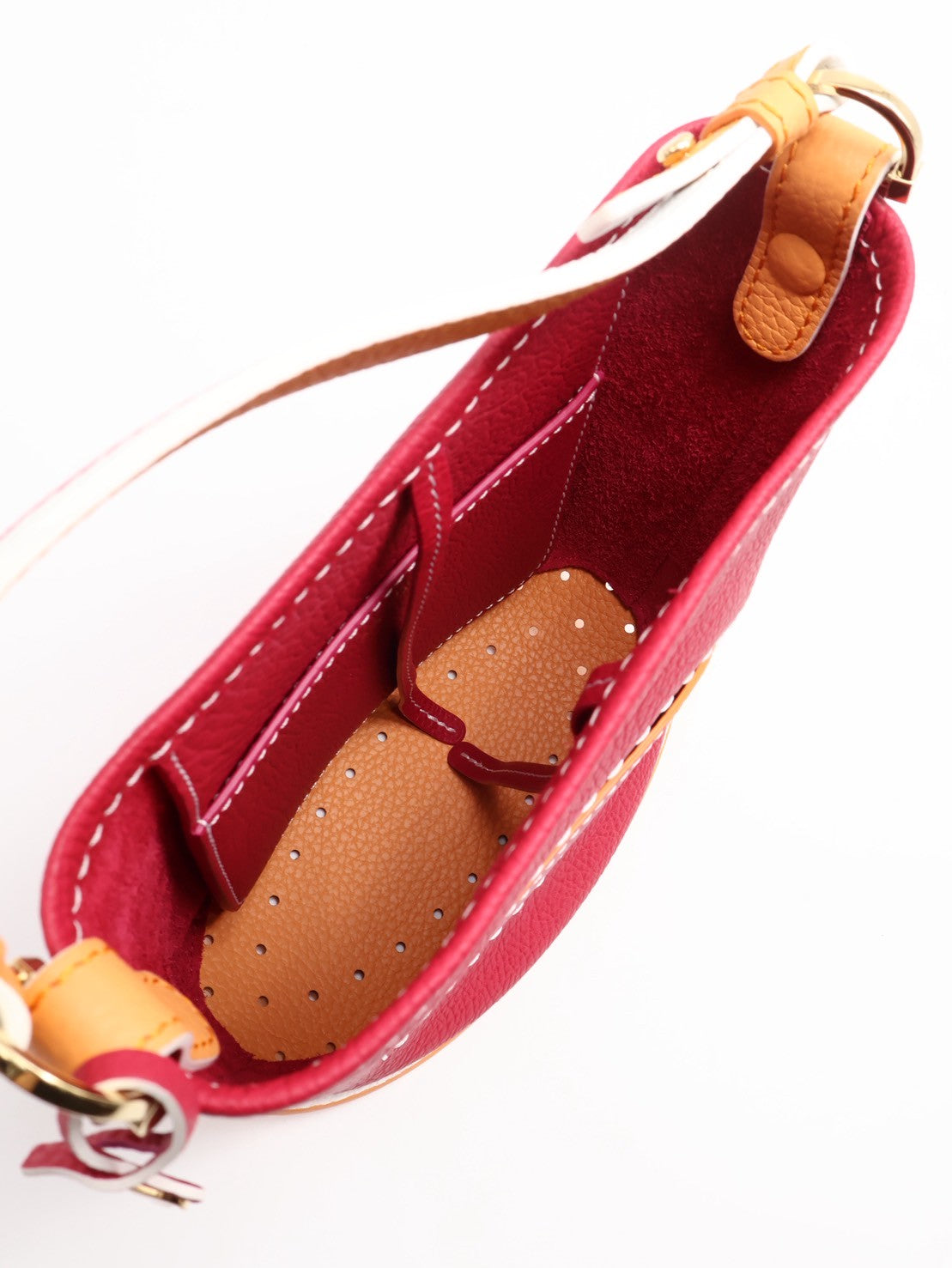 Delvaux Pin mini小水桶 - 梅紅