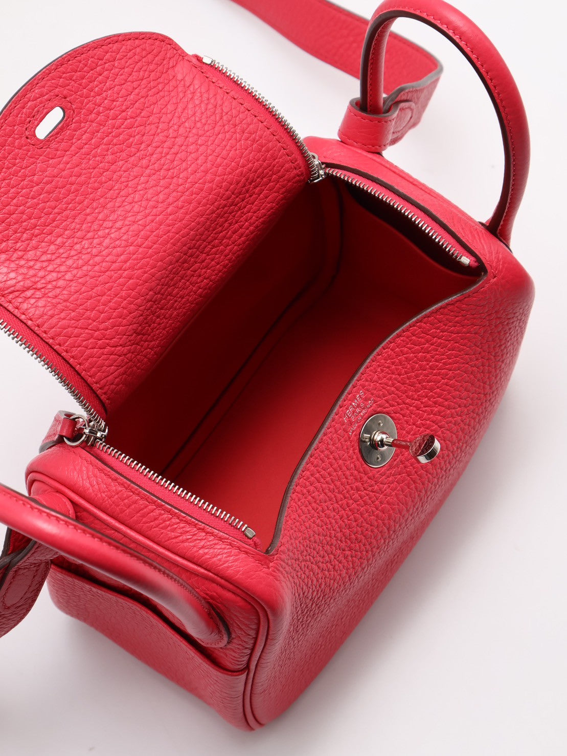 HERMES Mini lindy - 極致粉銀 D