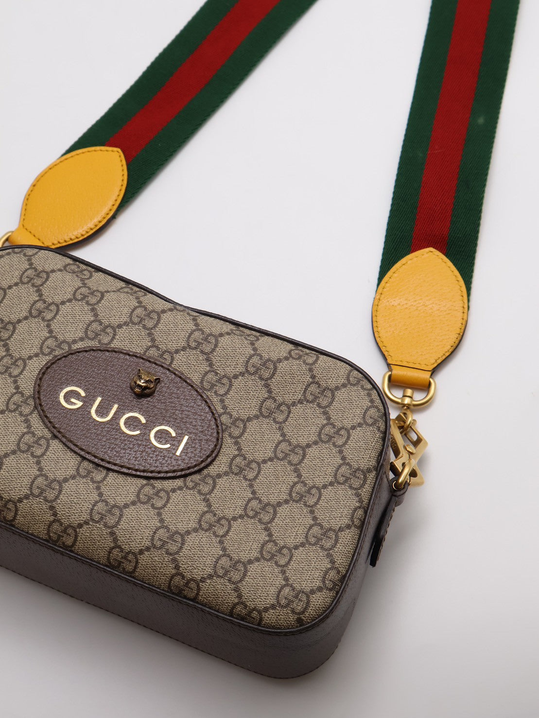 GUCCI Superme虎頭老花相機包