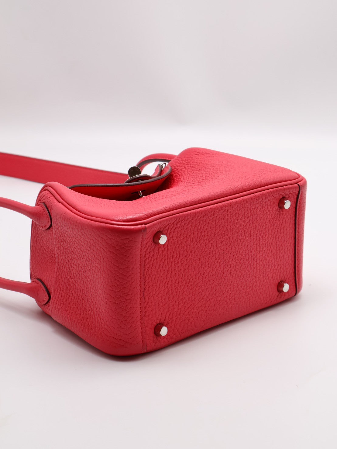 HERMES Mini lindy - 極致粉銀 D