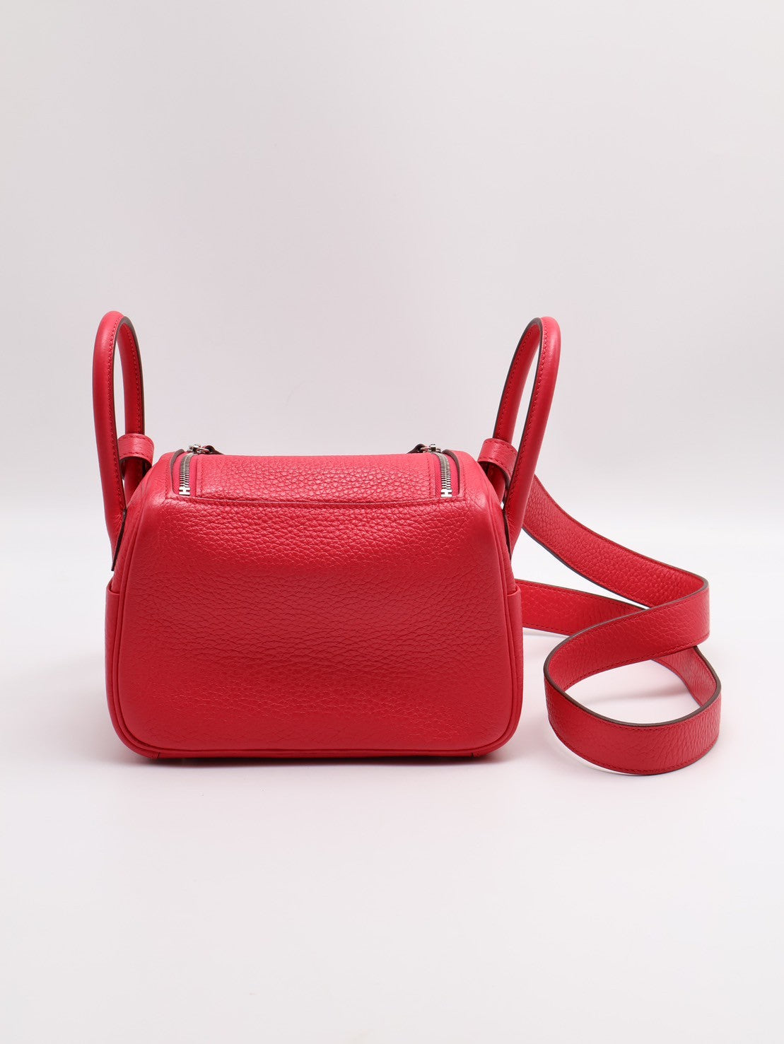 HERMES Mini lindy - 極致粉銀 D