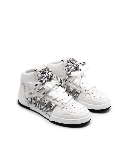DIOR First高筒運動鞋 - 白 36