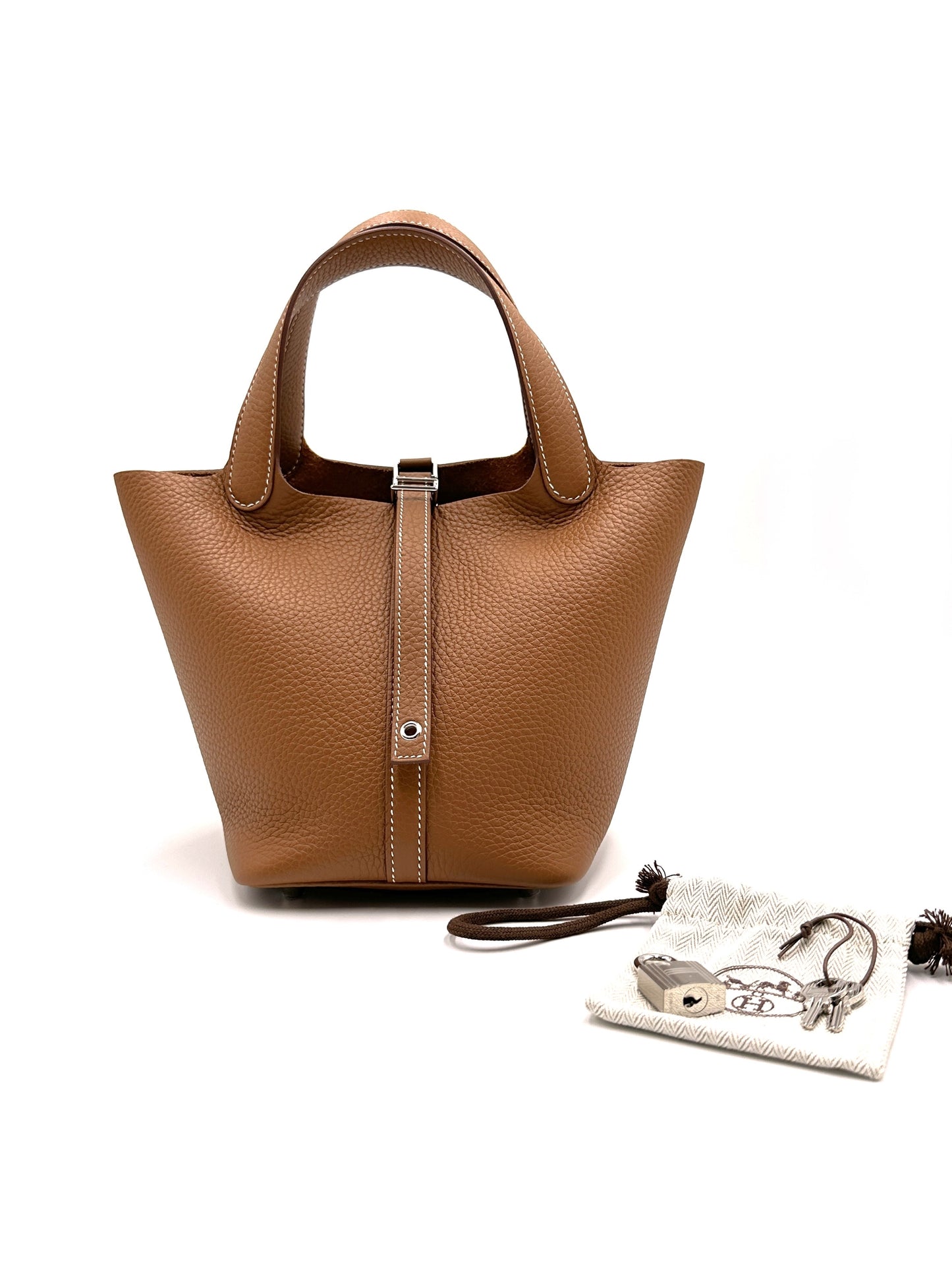 HERMES Picotin 18 - 金棕銀