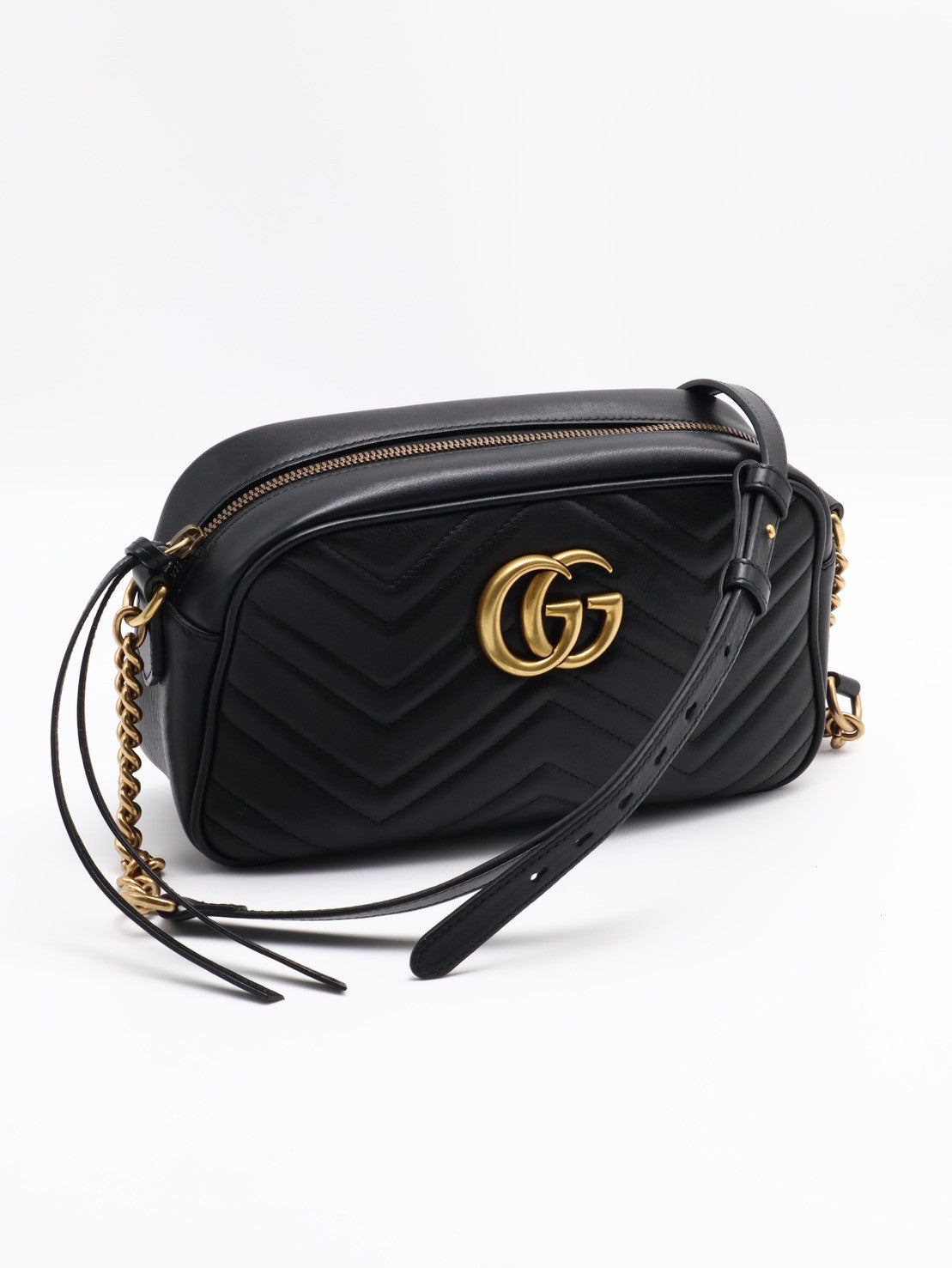 GUCCI Marmont相機包 - 小號黑金