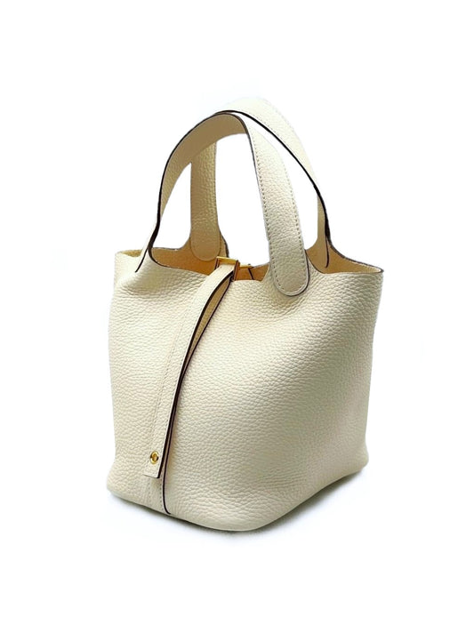 HERMES Picotin 18 奶白金