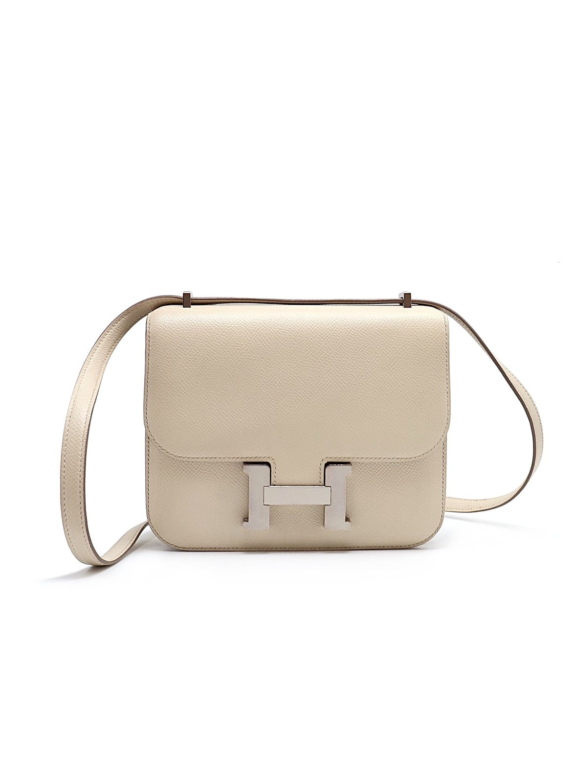 HERMES Mini Constance 19 - 奶昔白銀 D