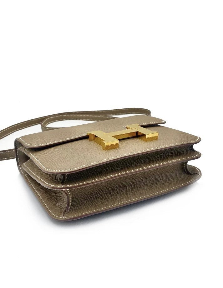 HERMES Mini Constance 19 - 灰金