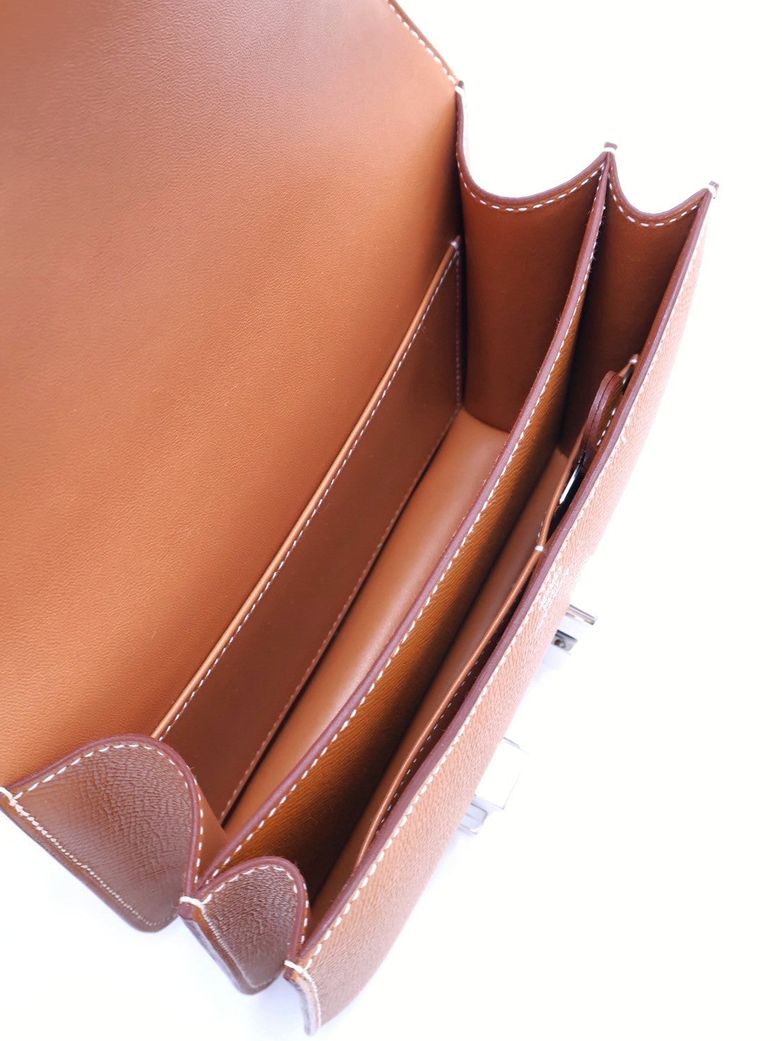 HERMES Mini constance 19 - 金棕銀