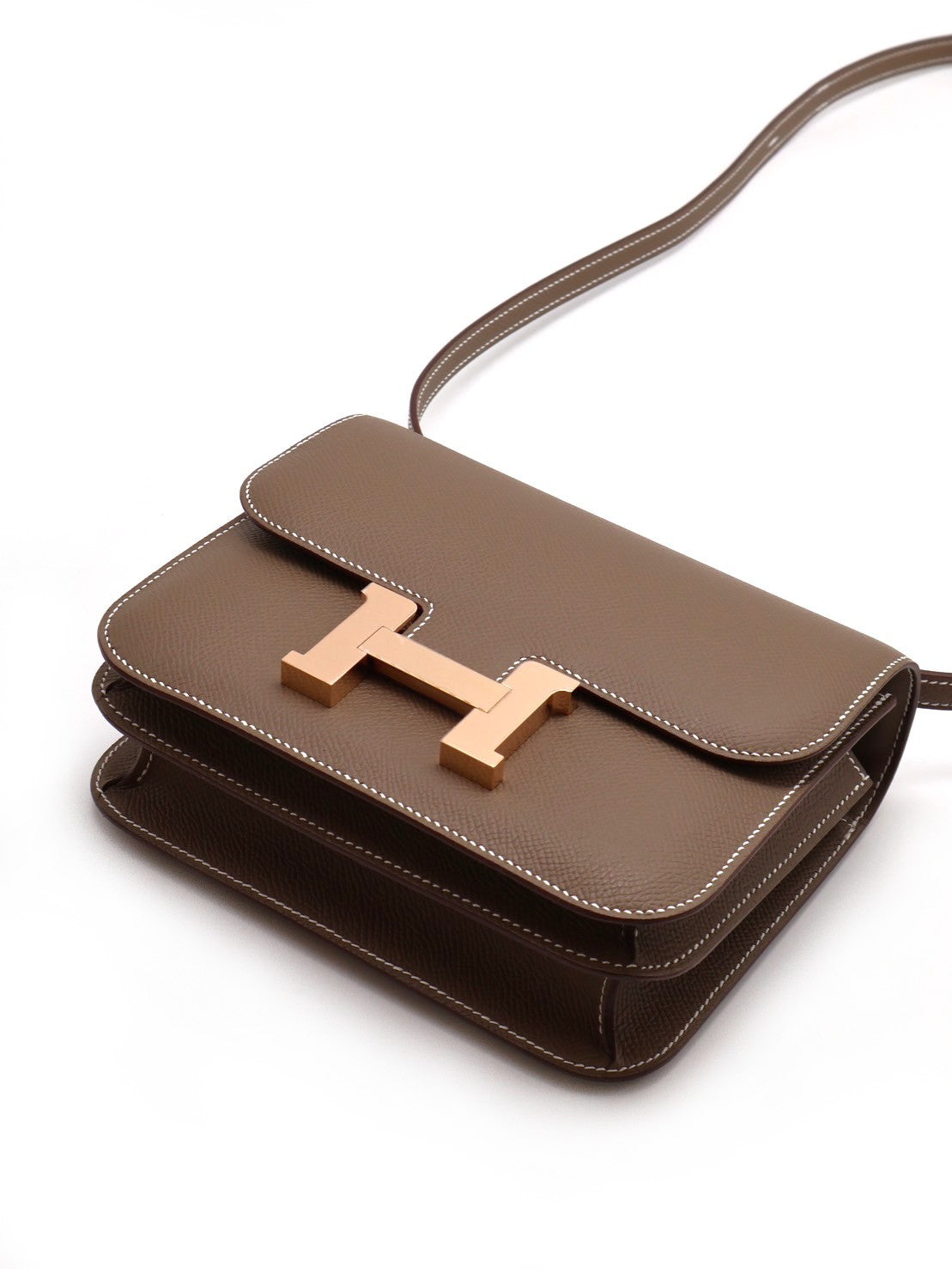 HERMES Mini Constance 19 - 灰玫瑰金