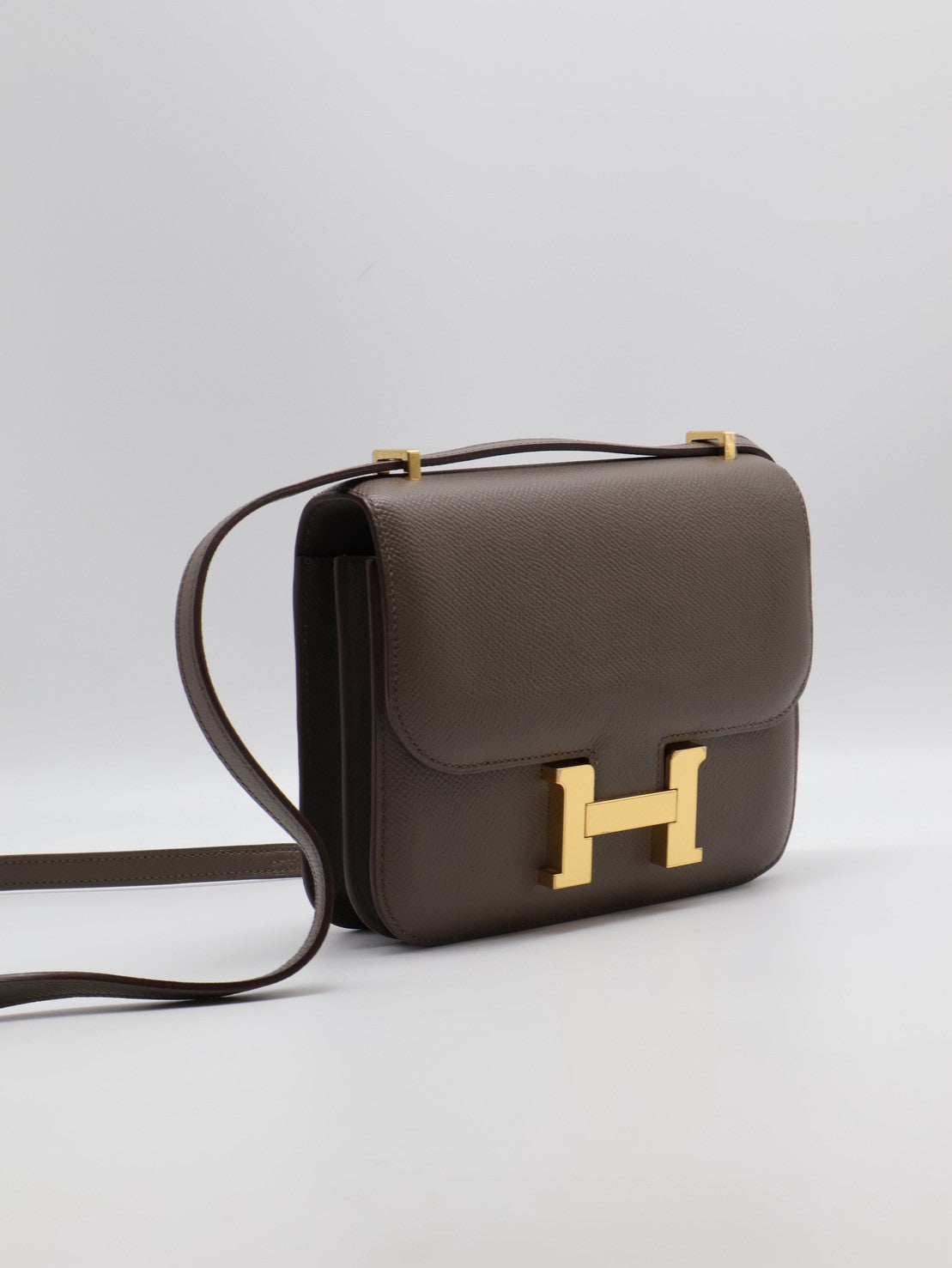 HERMES Mini constance 19 - 錫器灰金 Z