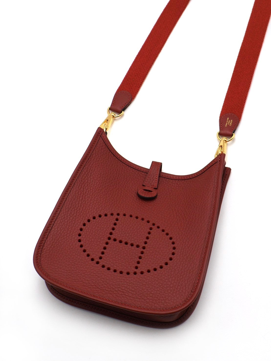 HERMES Mini evelyne - 愛馬仕紅金