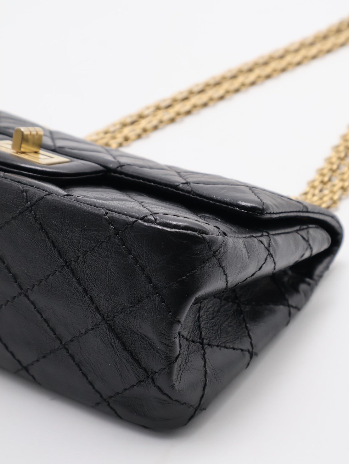 CHANEL 2.55經典口蓋包 20 - 黑金29開