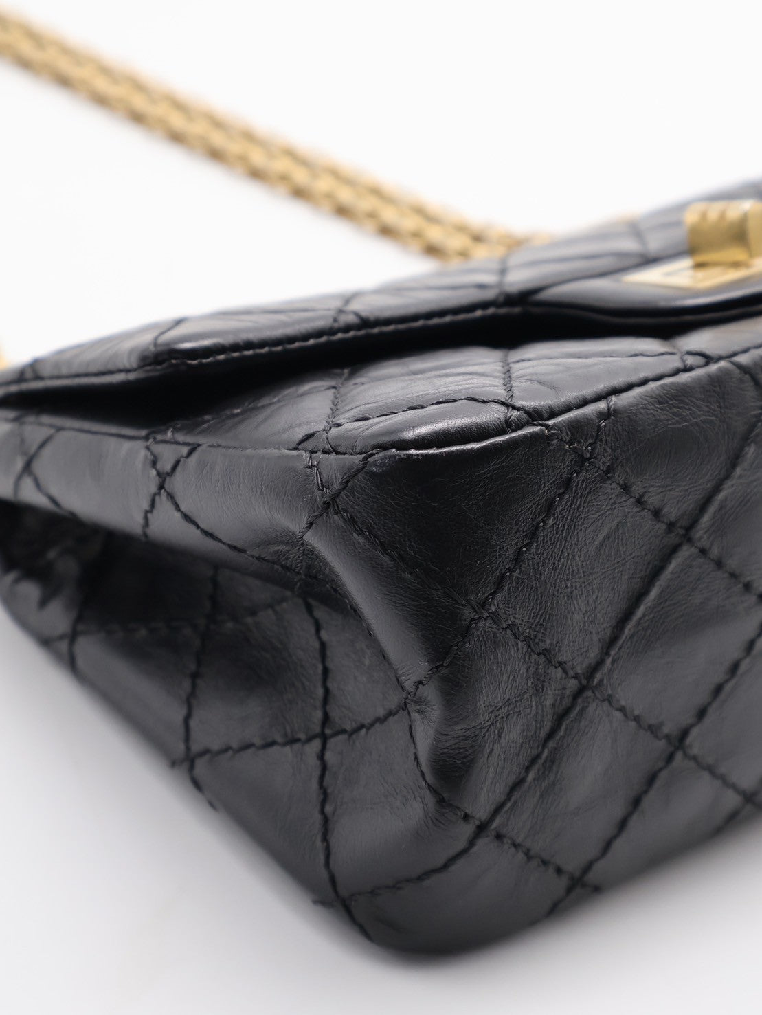 CHANEL 2.55經典口蓋包 20 - 黑金29開