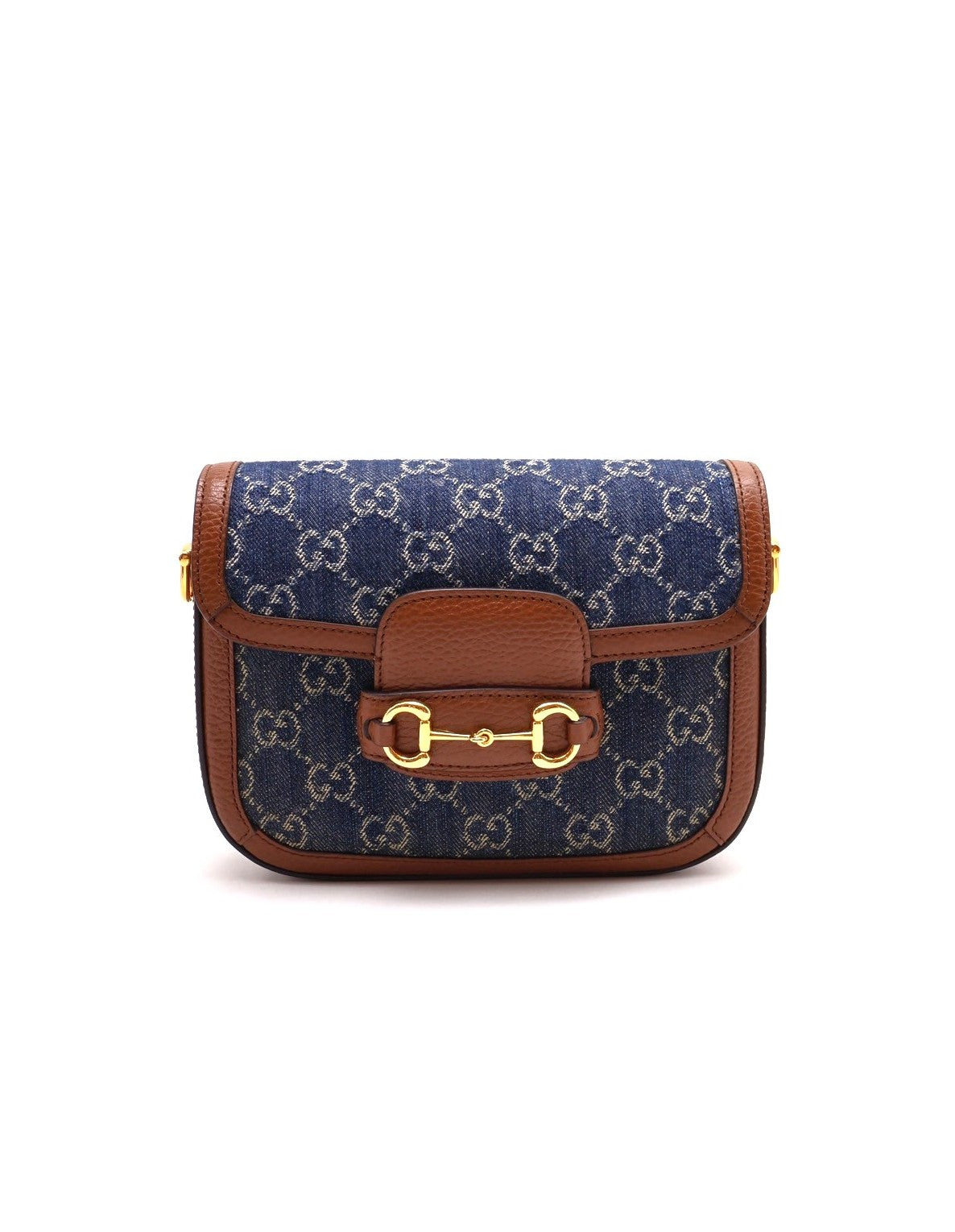 GUCCI Horsebit 1955馬銜釦馬鞍包 - mini牛仔