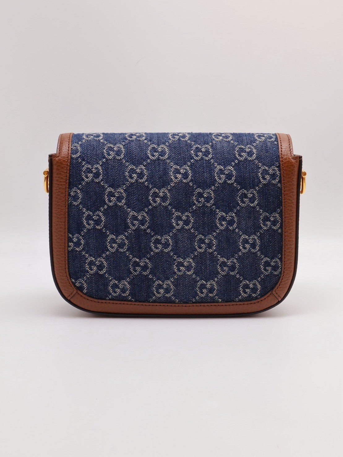 GUCCI Horsebit 1955馬銜釦馬鞍包 - mini牛仔