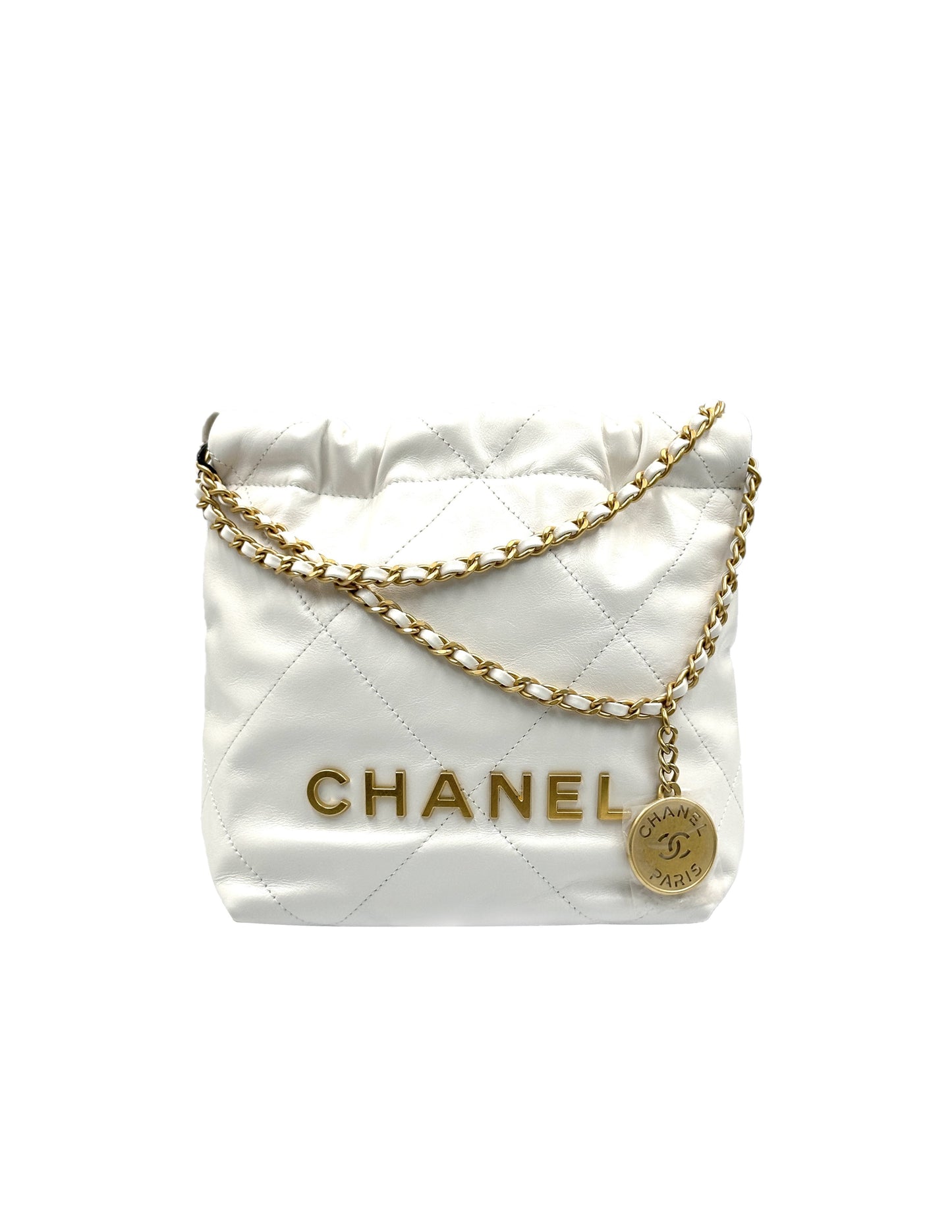 CHANEL 22 Mini bag - 奶白金