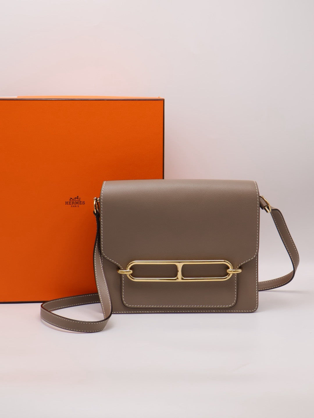 HERMES Roulis 23 - Etoupe 18 大象灰金 C