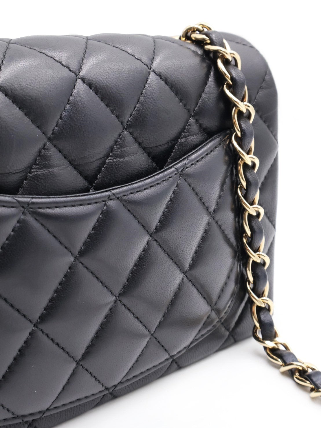 CHANEL 經典口蓋包 Mini CF20 - 黑金23開