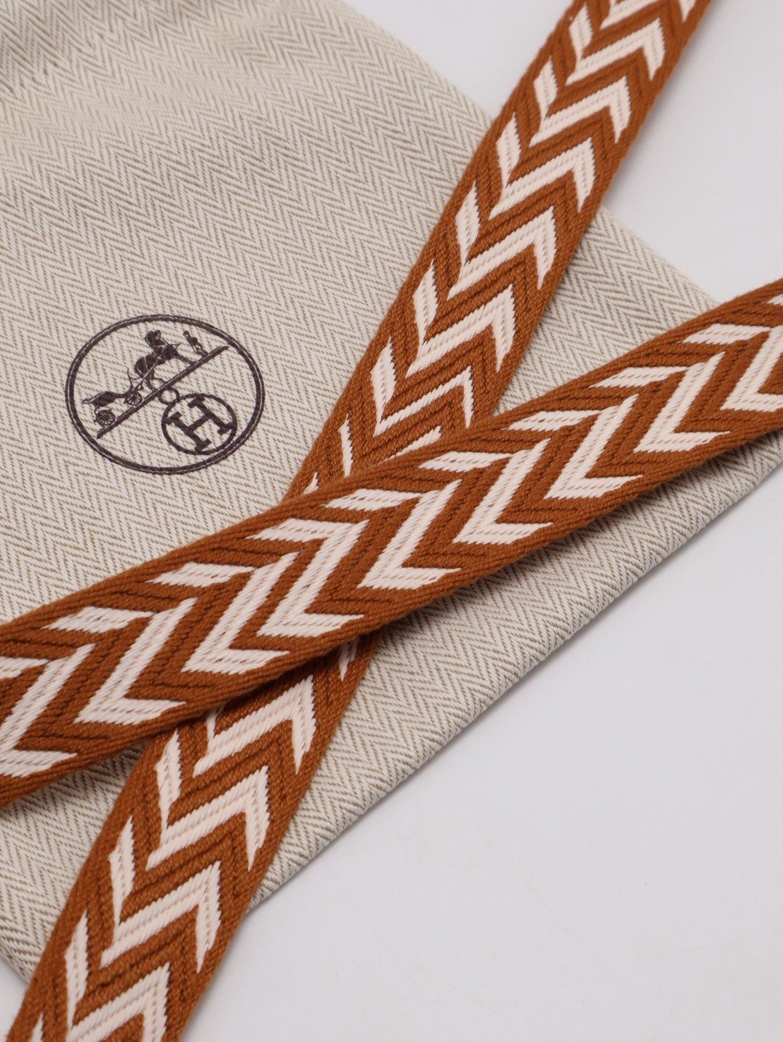 HERMES Sangle zigzag替換背帶 25 - 白金棕金 B