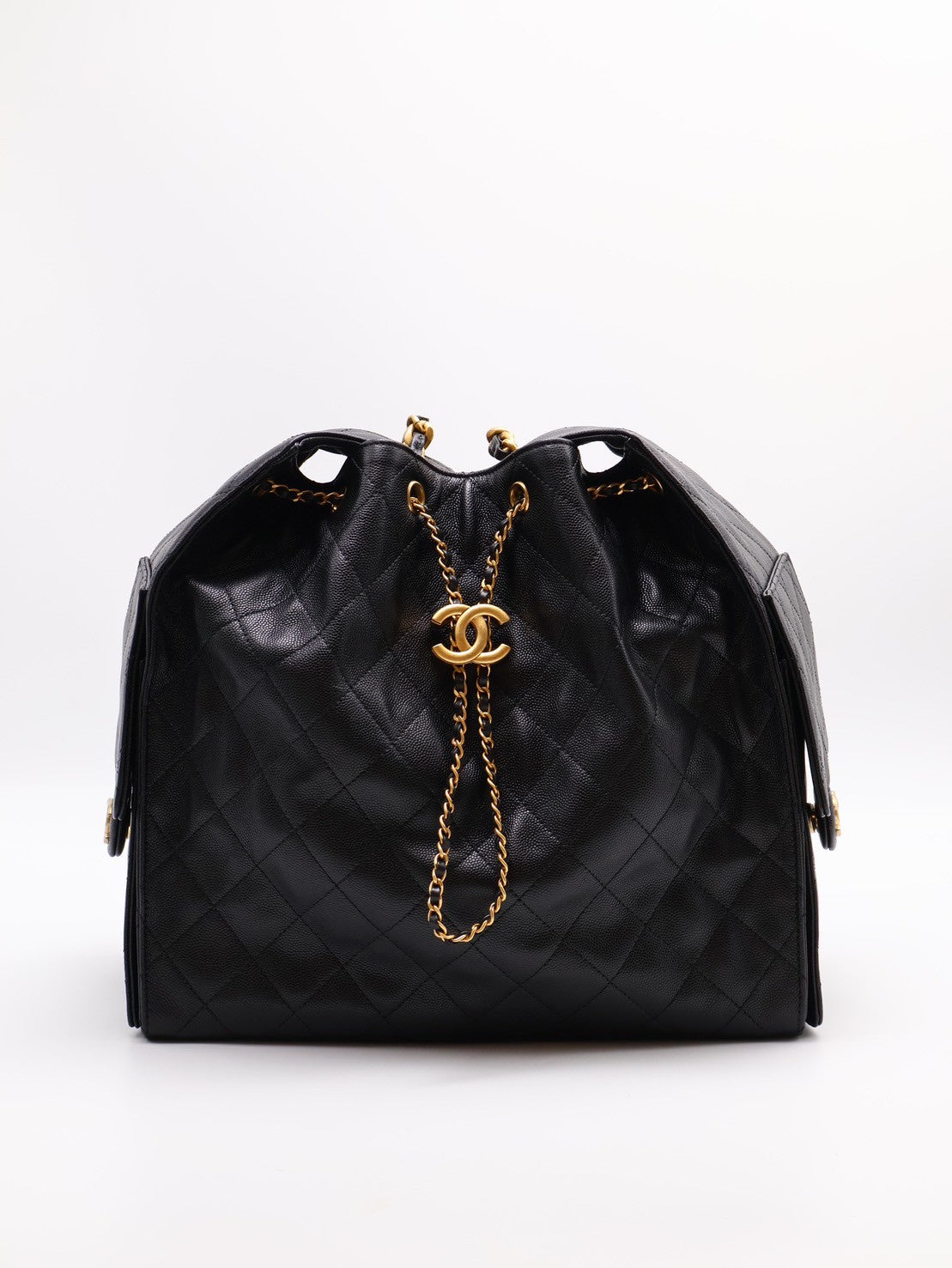 CHANEL 25 Hobo bag - 中號黑金