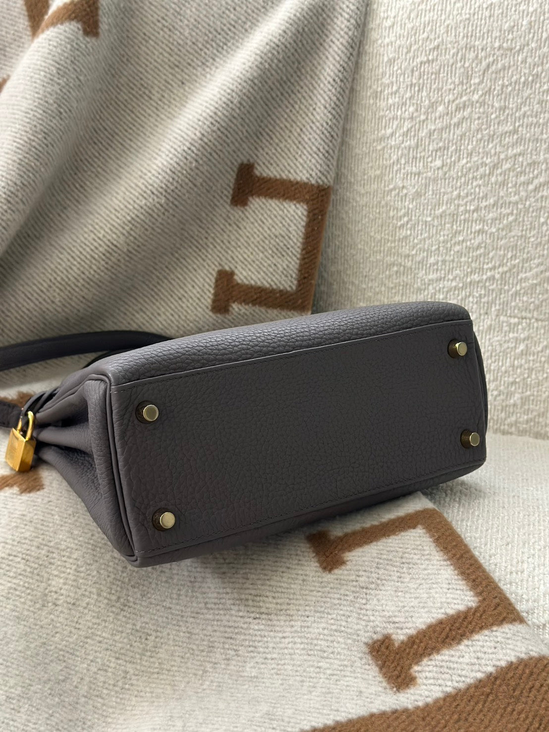 HERMES Kelly 25 - 錫器灰金 Z