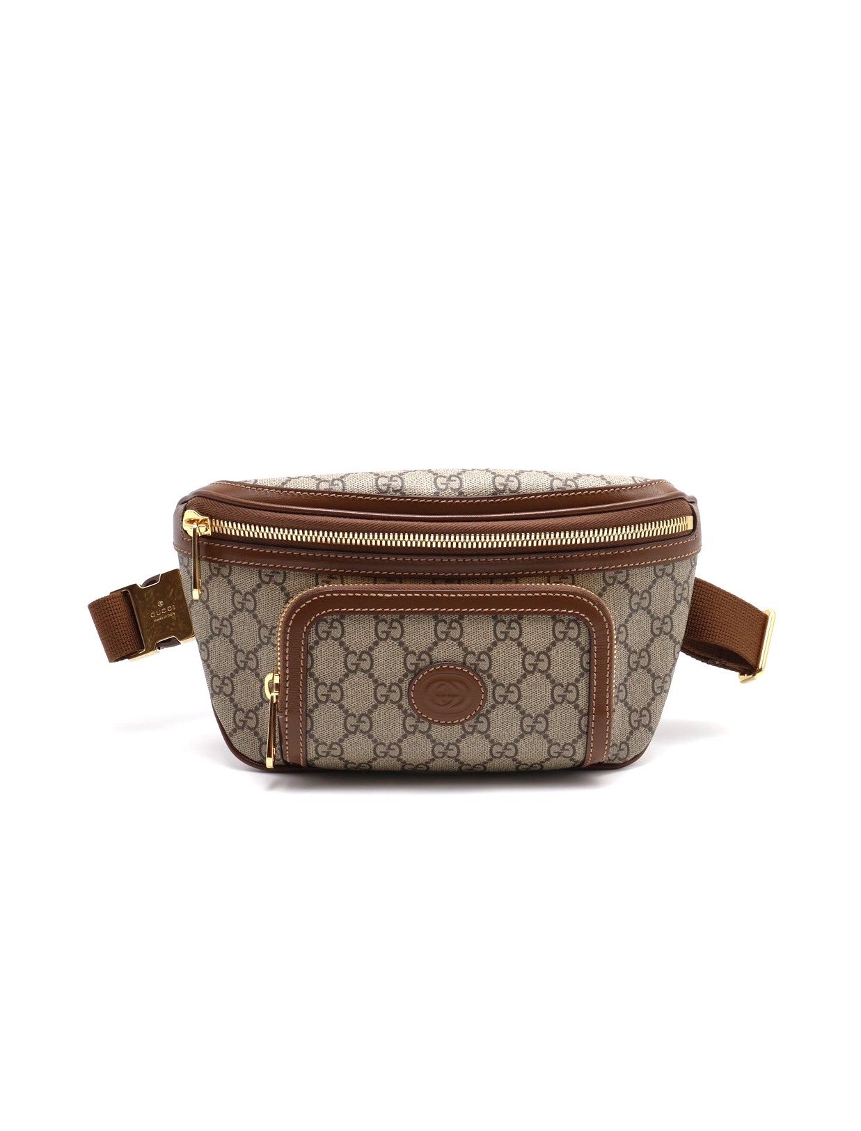 GUCCI 經典帆布老花腰包