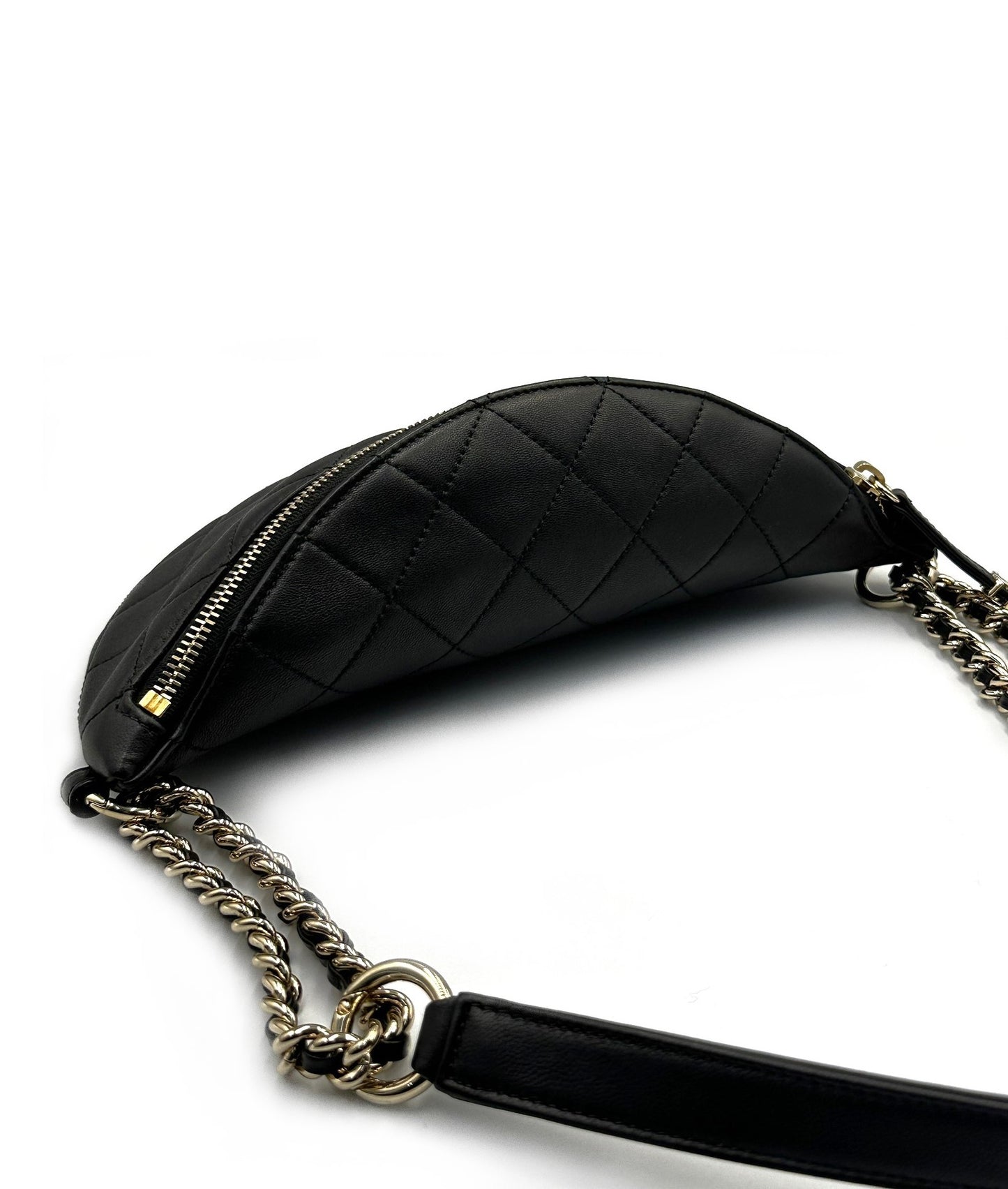 CHANEL 鉚釘雙C腰包 - 29開