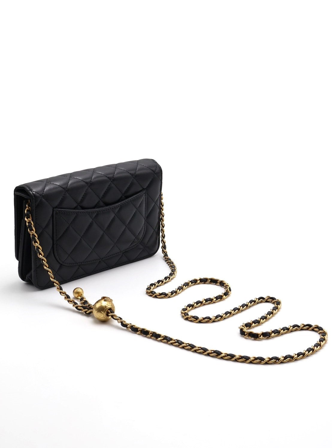CHANEL 經典羊皮WOC - 金球黑金29開