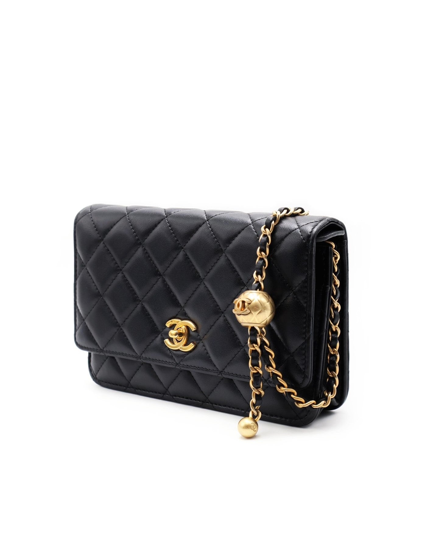 CHANEL 經典羊皮WOC - 金球黑金29開