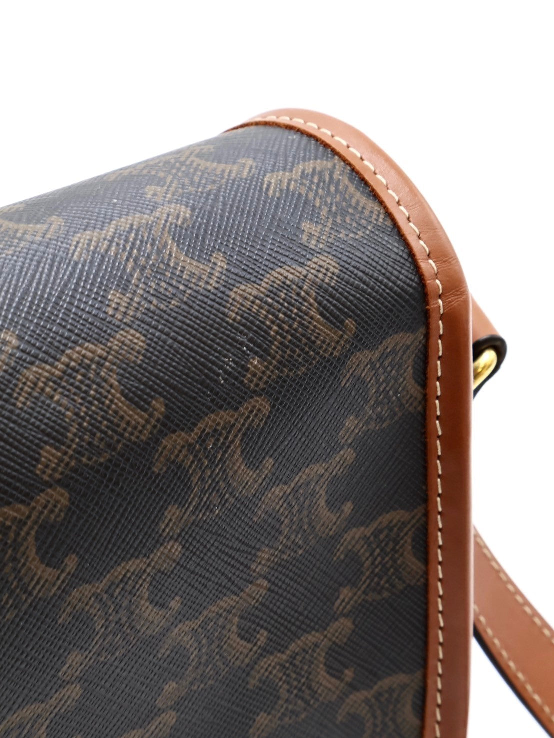 CELINE 凱旋帆布馬鞍包