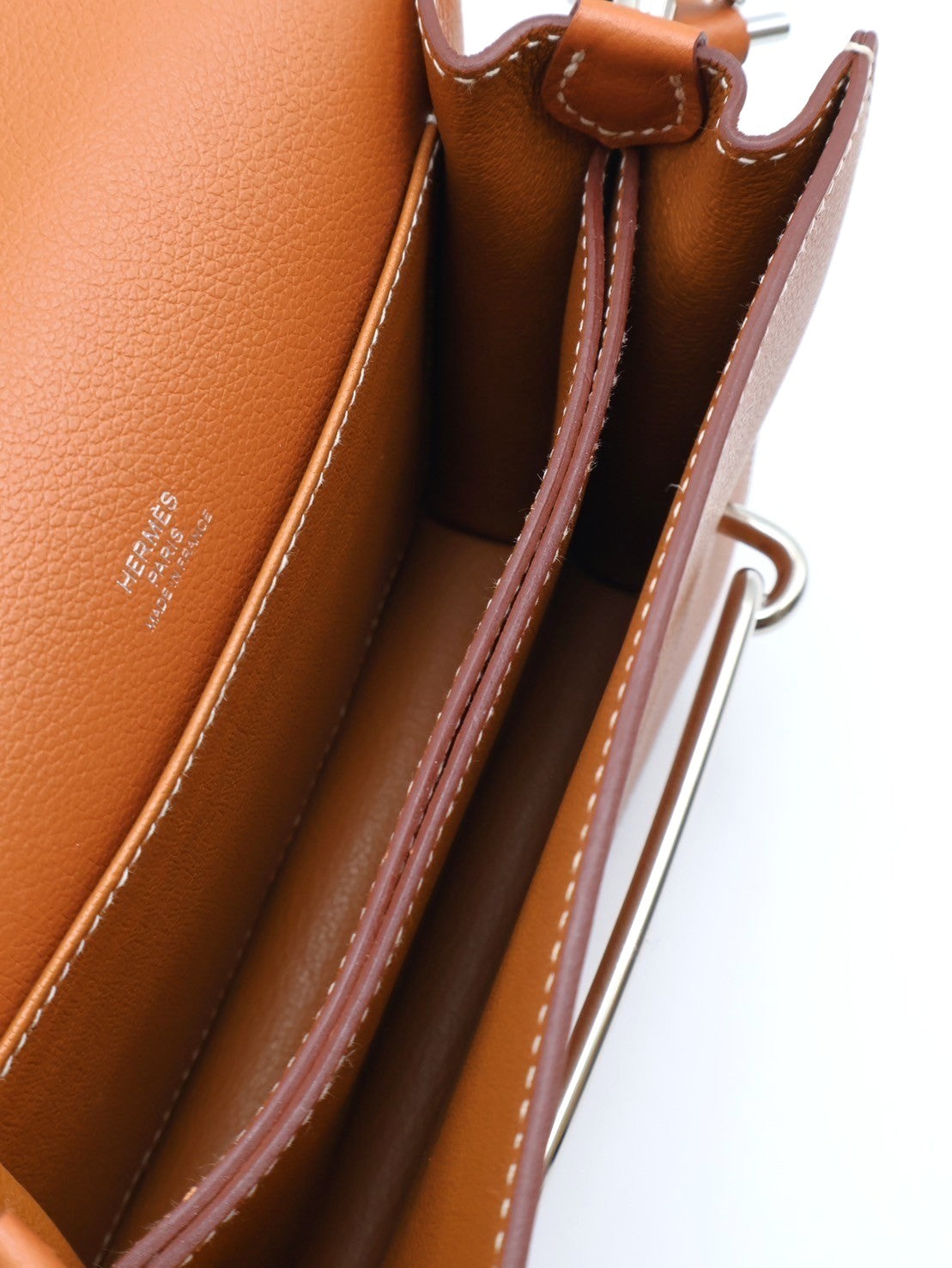 HERMES Mini roulis - 金棕銀