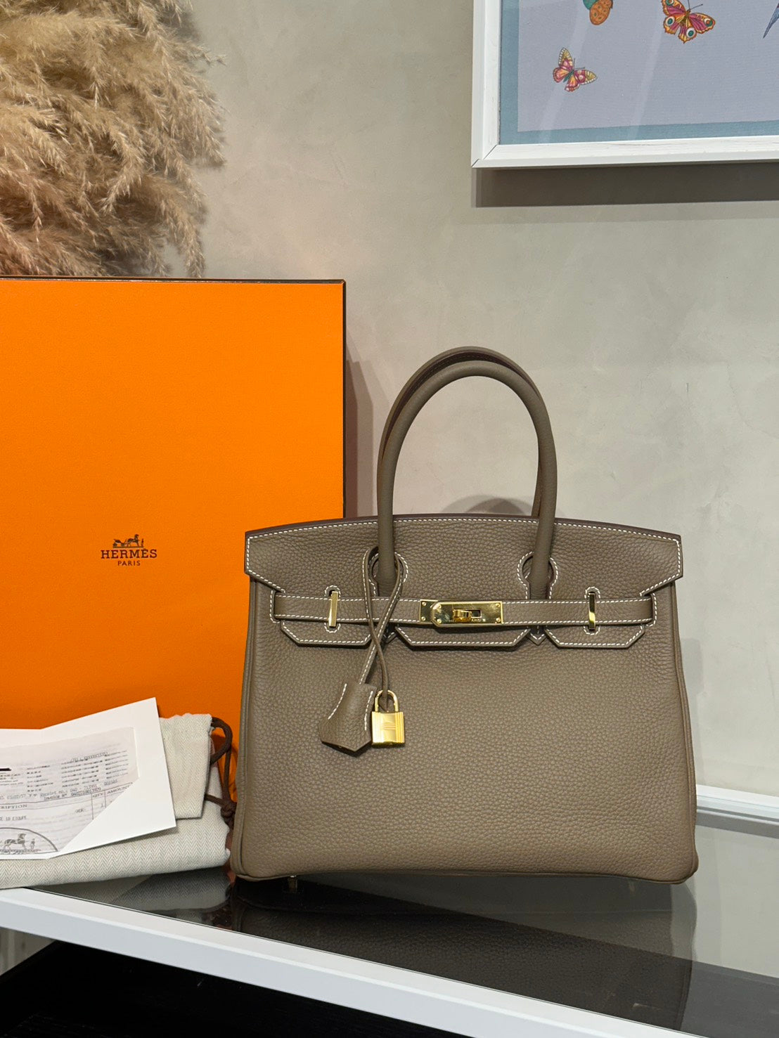 HERMES Birkin 30 - 大象灰金 U