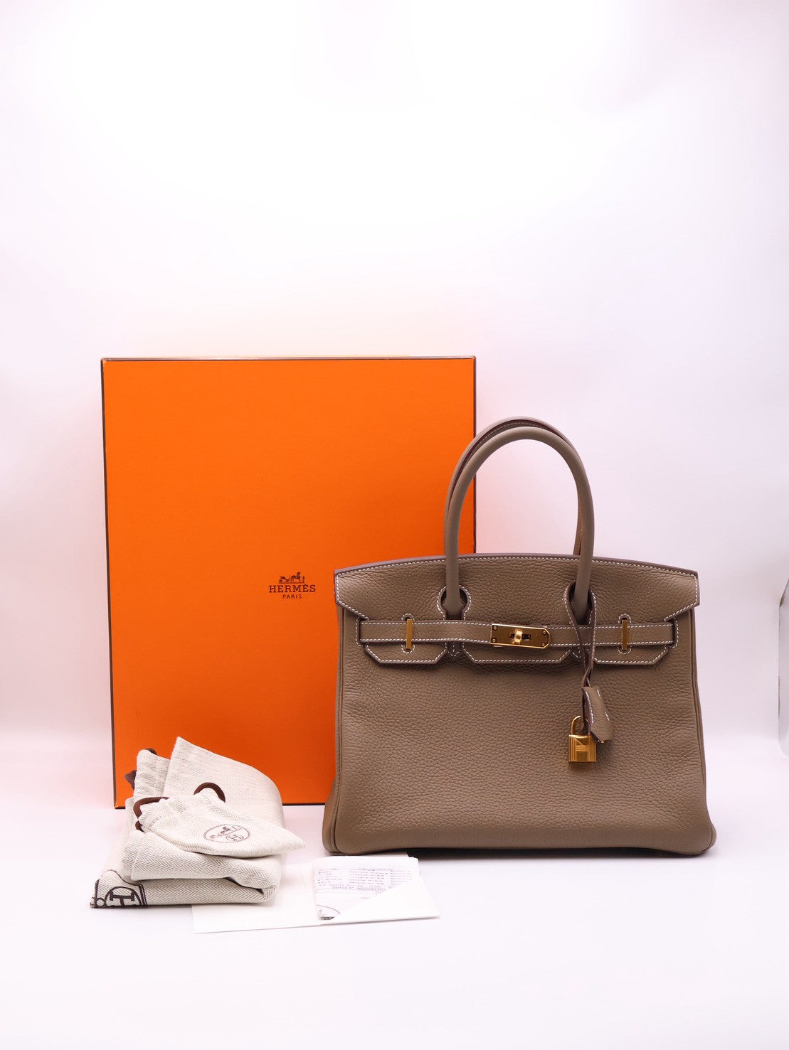 HERMES Birkin 30 - Etoupe 18 大象灰金 U