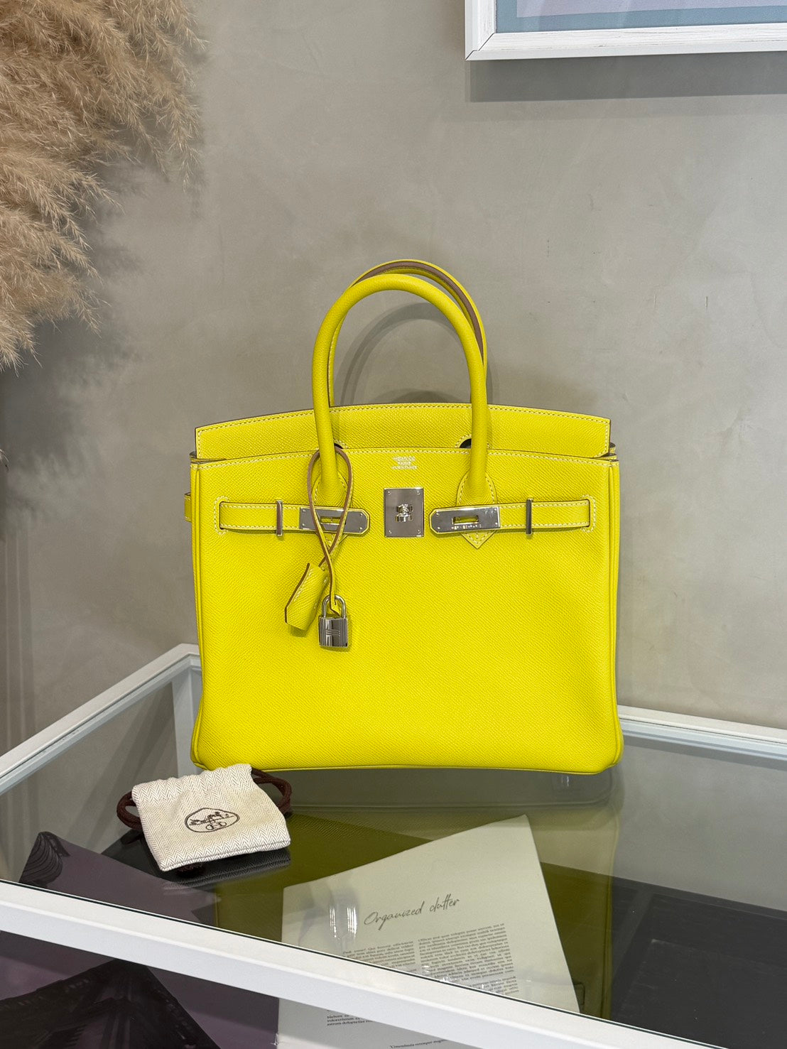 HERMES Birkin 30 - Lime 9R 檸檬黃銀 🄽