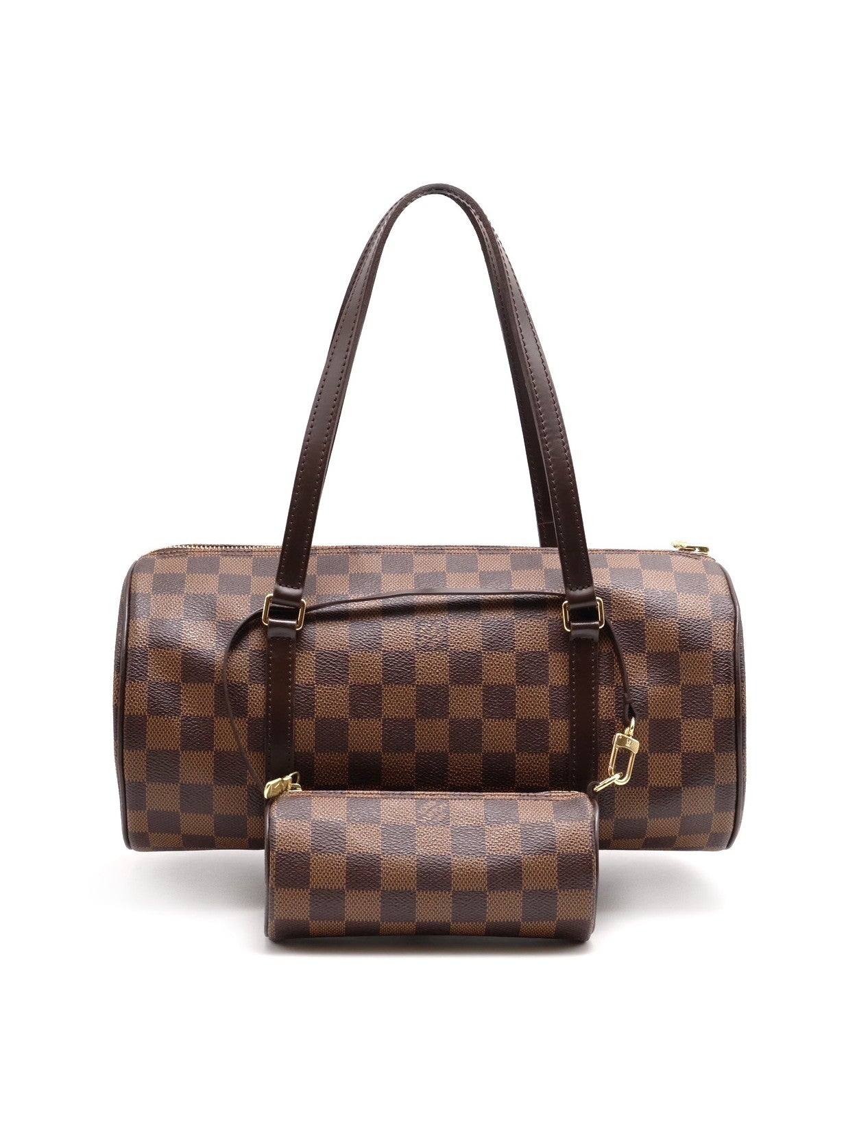 LOUIS VUITTON Papillon 30圓筒子母包 - 棋盤格