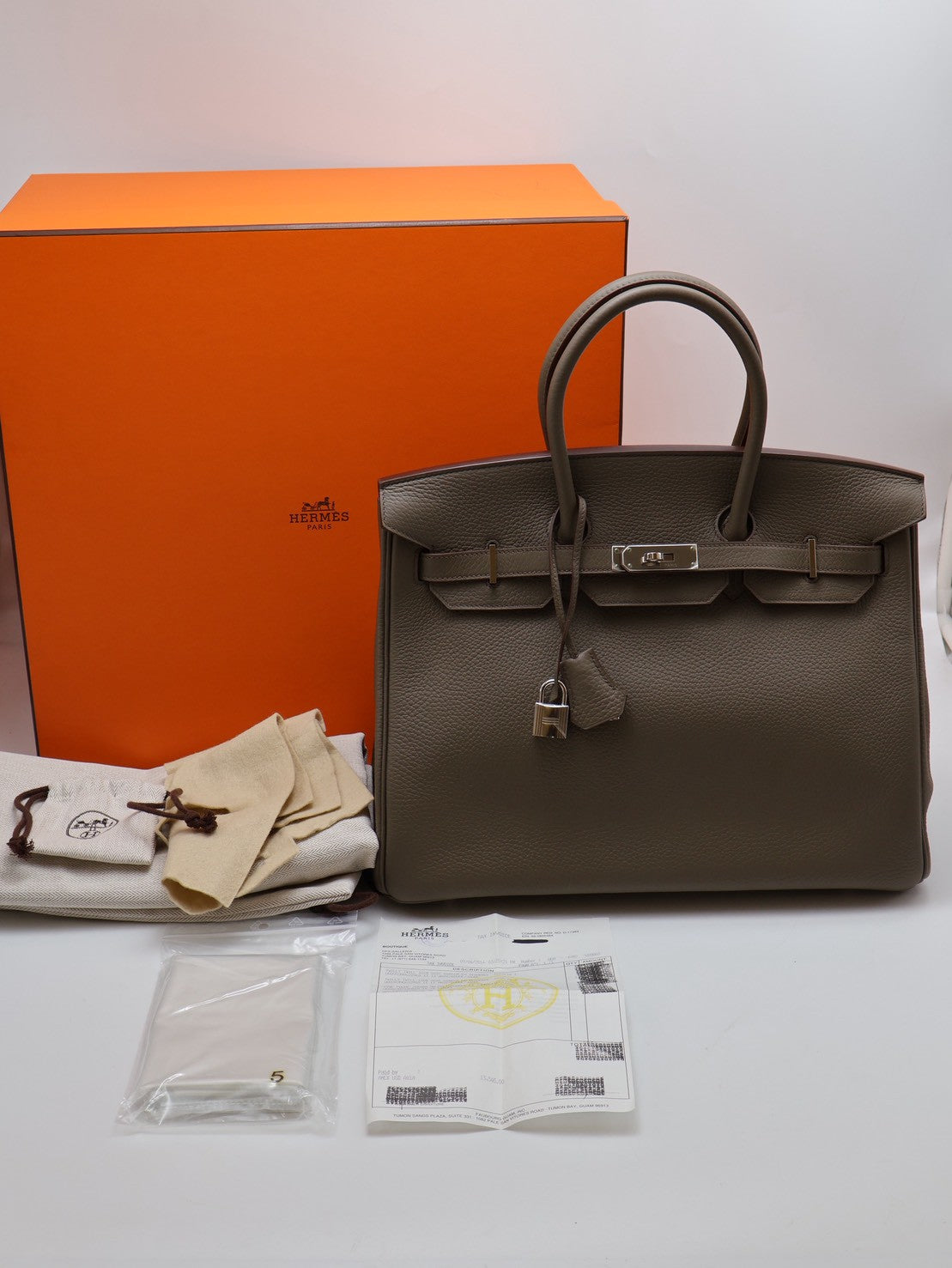 HERMES Birkin 35 - 錫器灰銀 🅀
