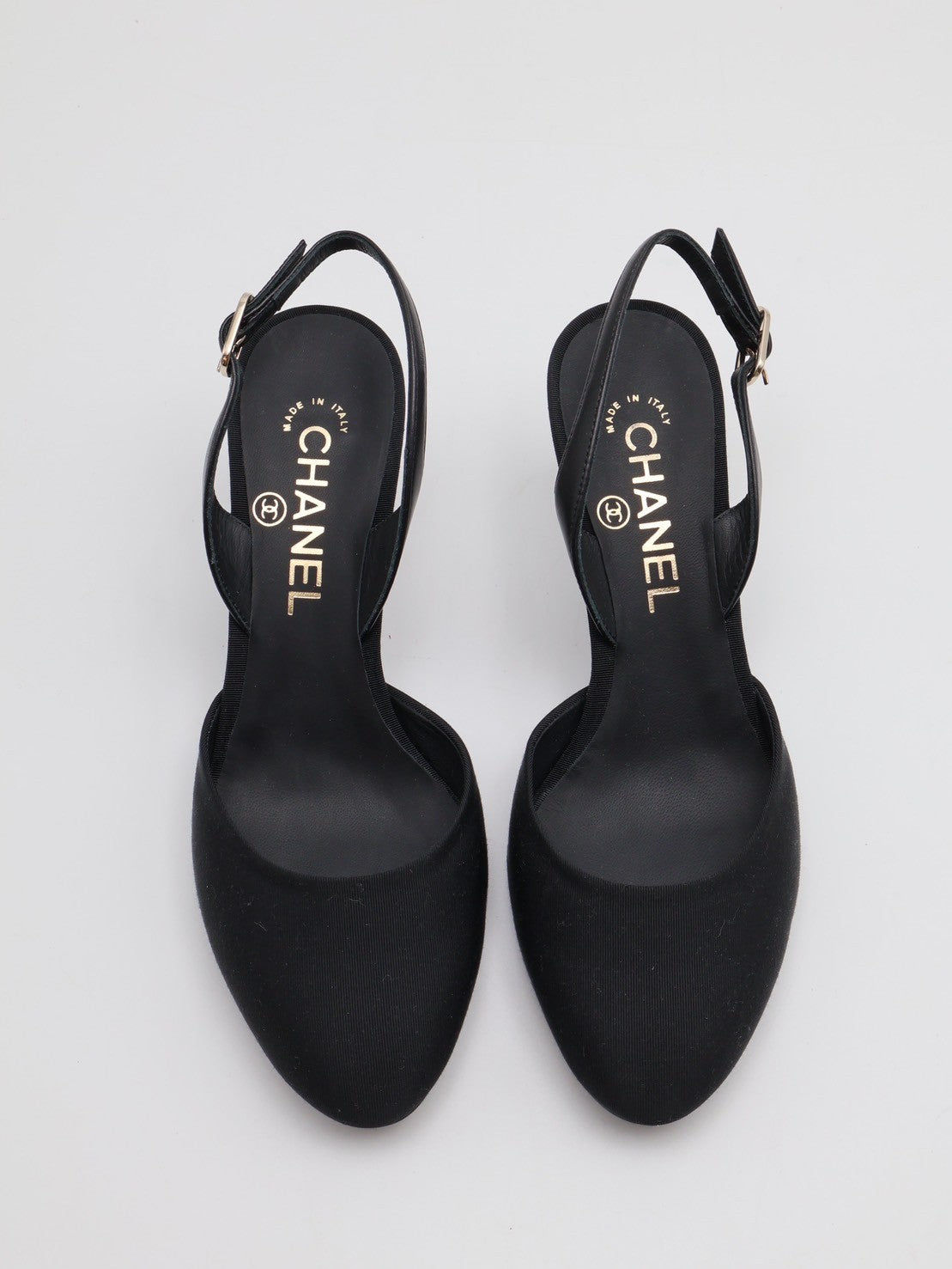CHANEL 雙C鞋跟繫帶中跟涼鞋 - 黑 37