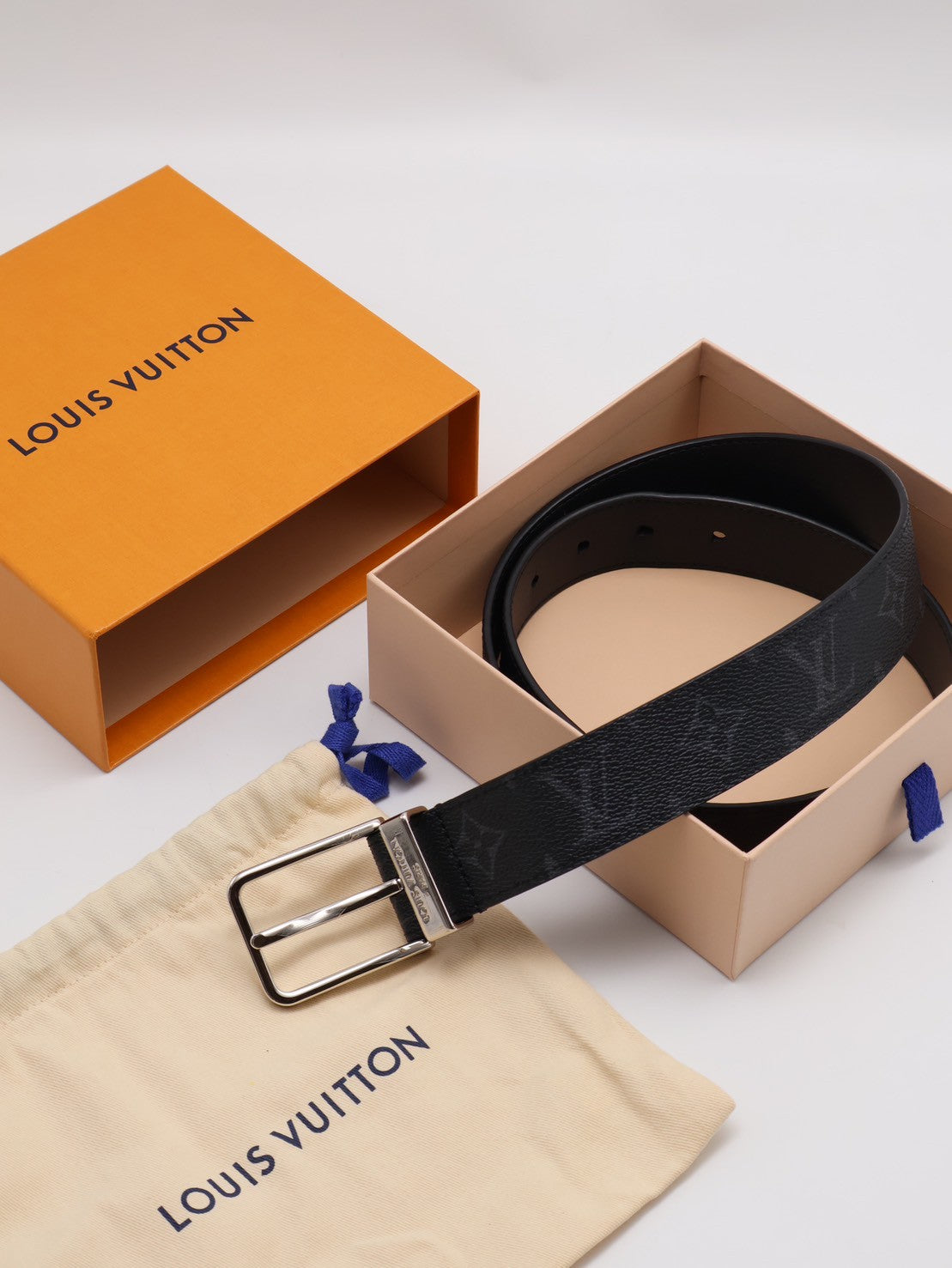 LOUIS VUITTON Pont Neu老花腰帶 90
